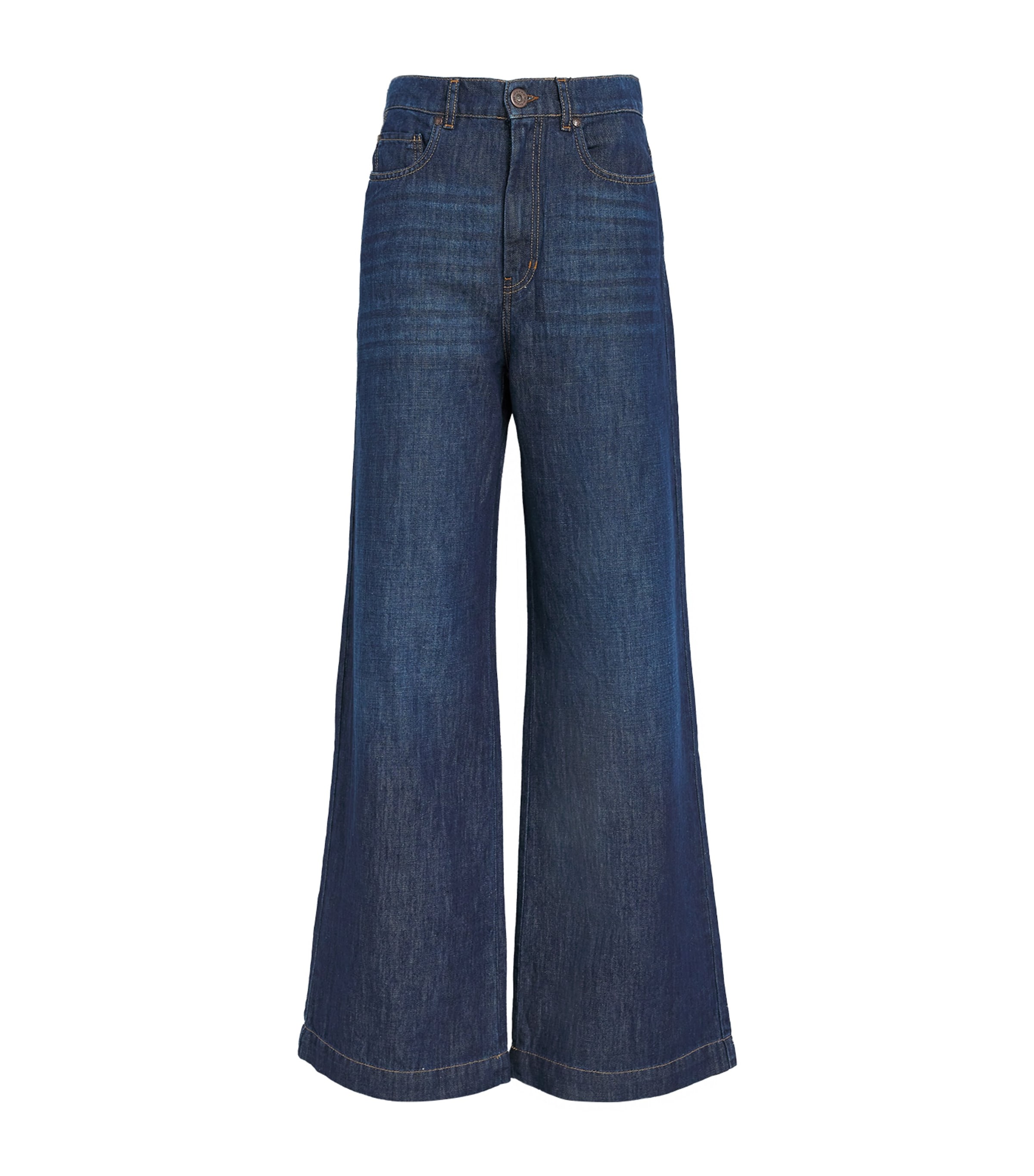 Weekend Max Mara Wide-leg Jeans In Navy