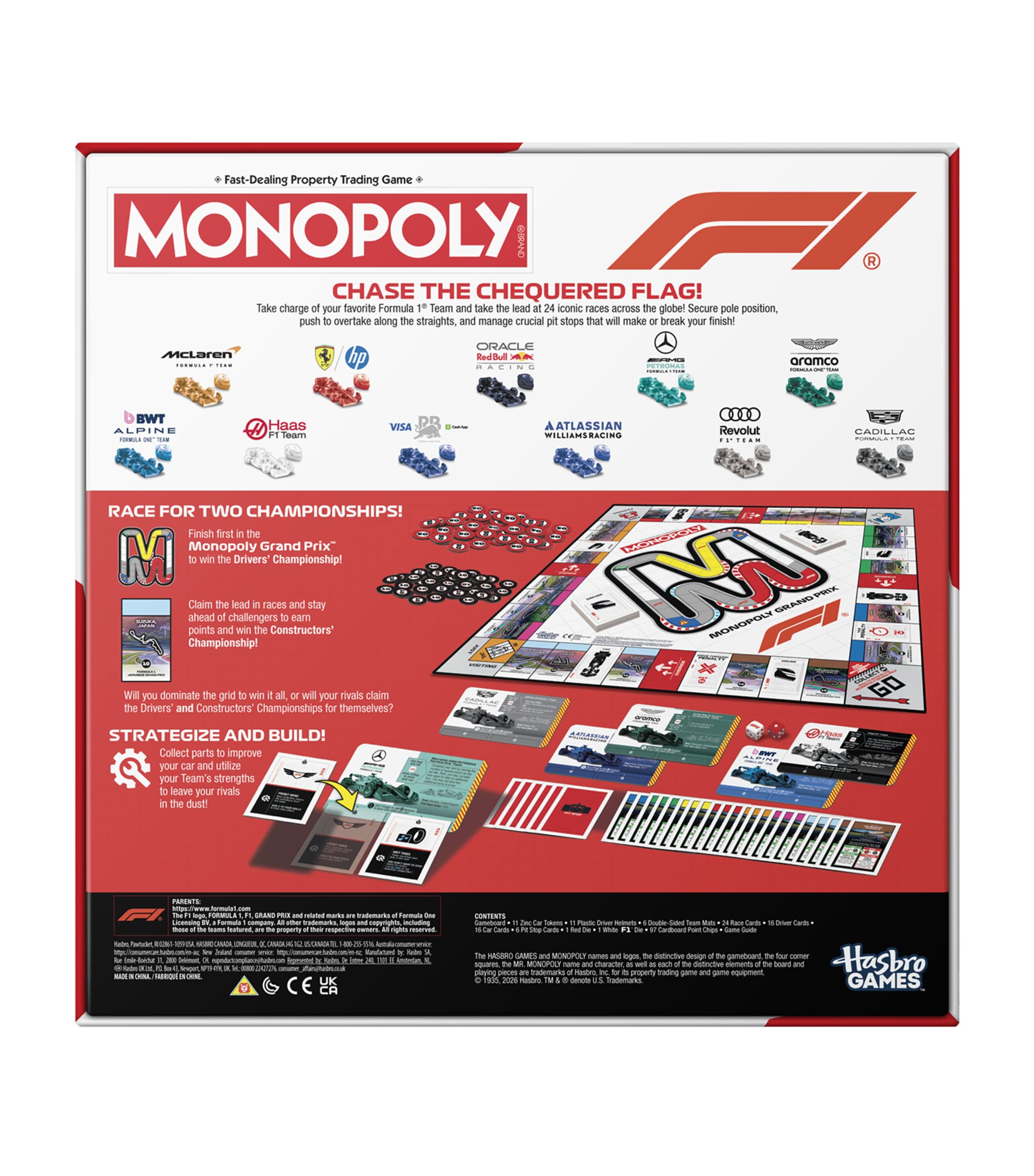 Hasbro Games Monopoly F1 Edition Board Game Image 5