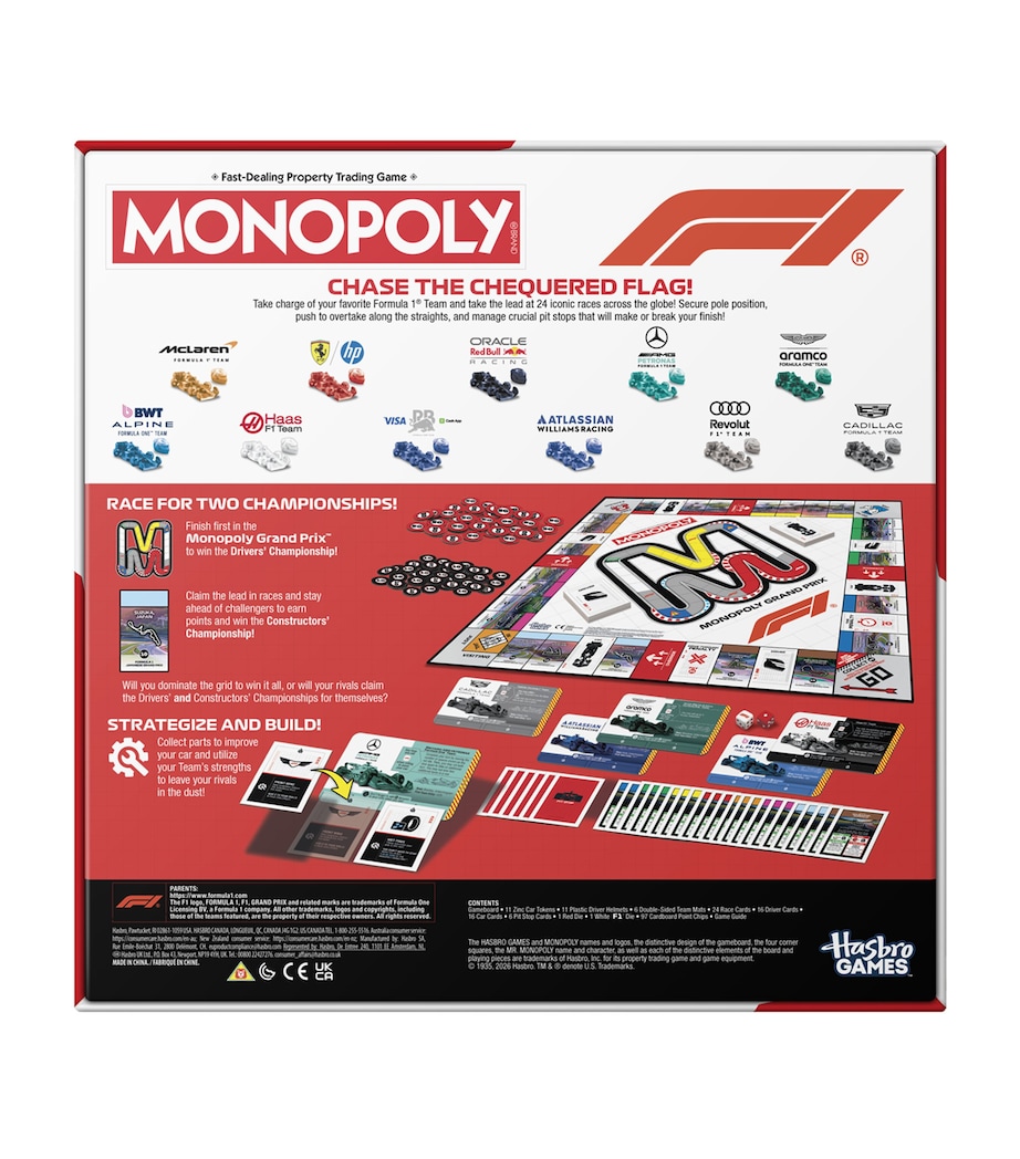 Hasbro Games Monopoly F1 Edition Board Game Image 5