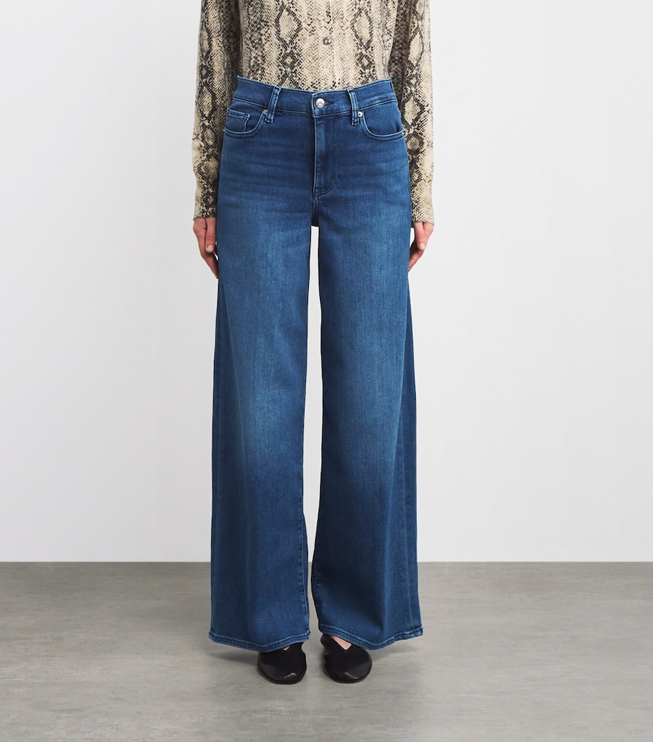 Le Slim Palazzo Wide-Leg Jeans REIGN Image 3