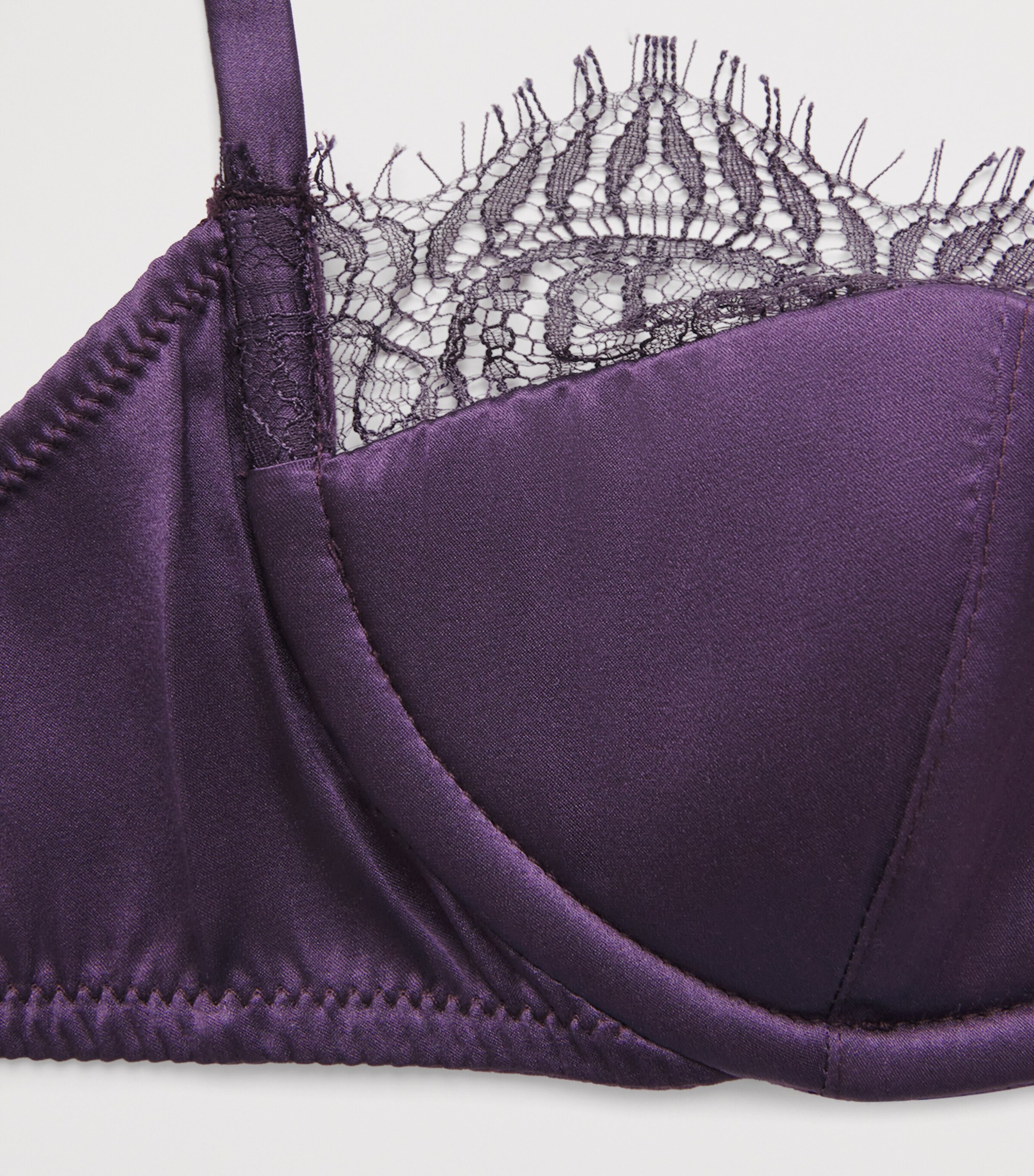 Kiki de Montparnasse Womens Stretch-Silk Camaret Balconette Bra Bon Bon Image 4