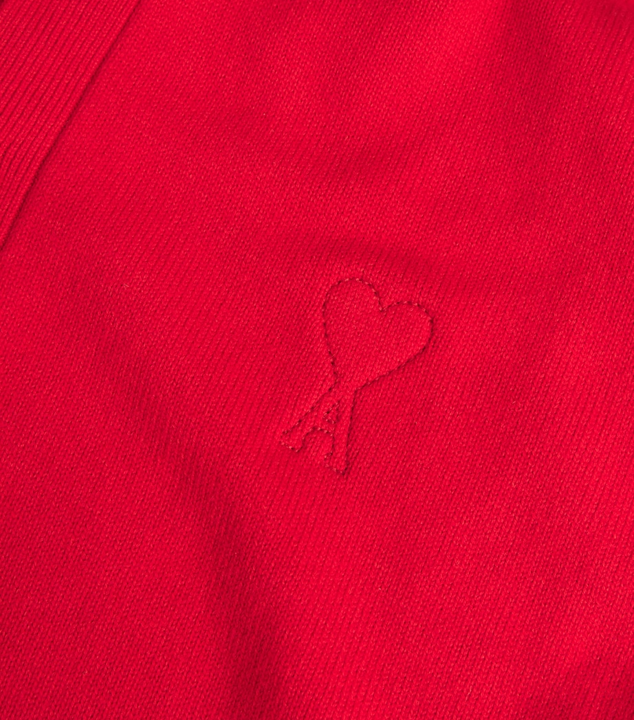 AMI Paris Mens Wool-Cashmere Cardigan Image 5