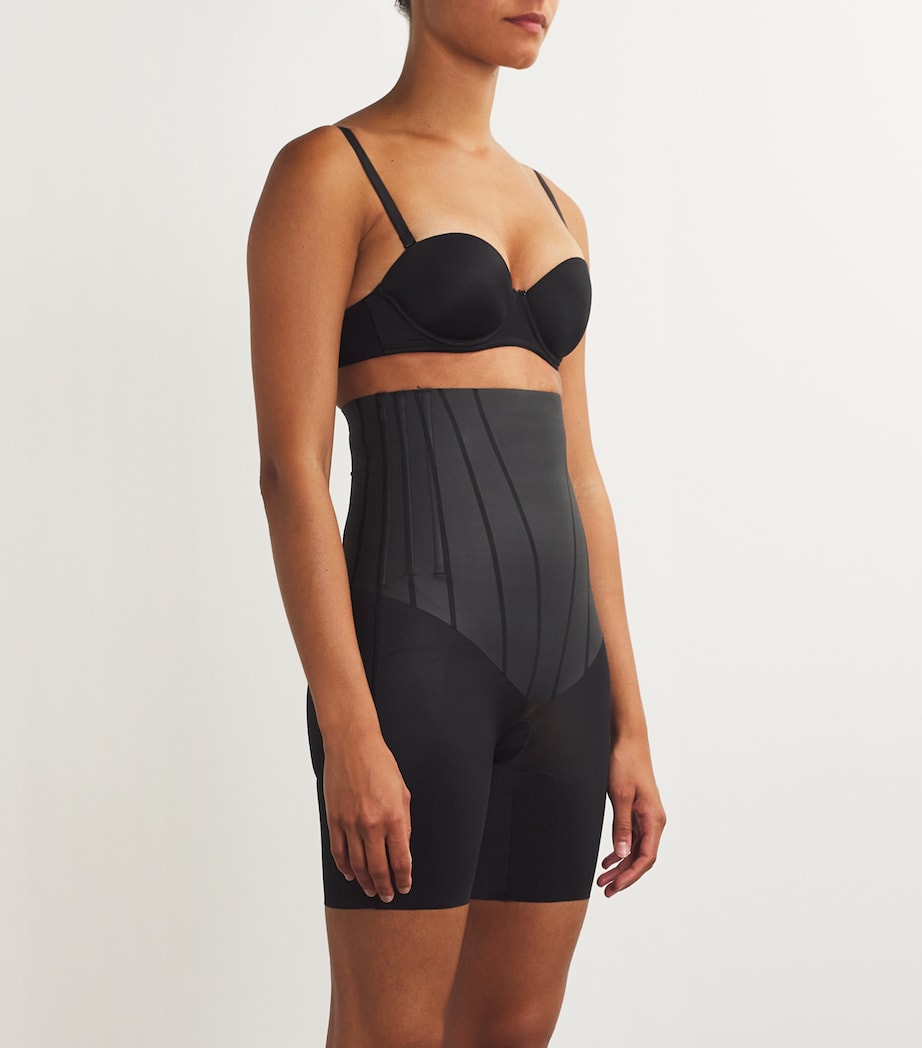 SPANXsupersculpt TotalContour High-Waisted Mid-Thigh Short VERY BLACK Image 2