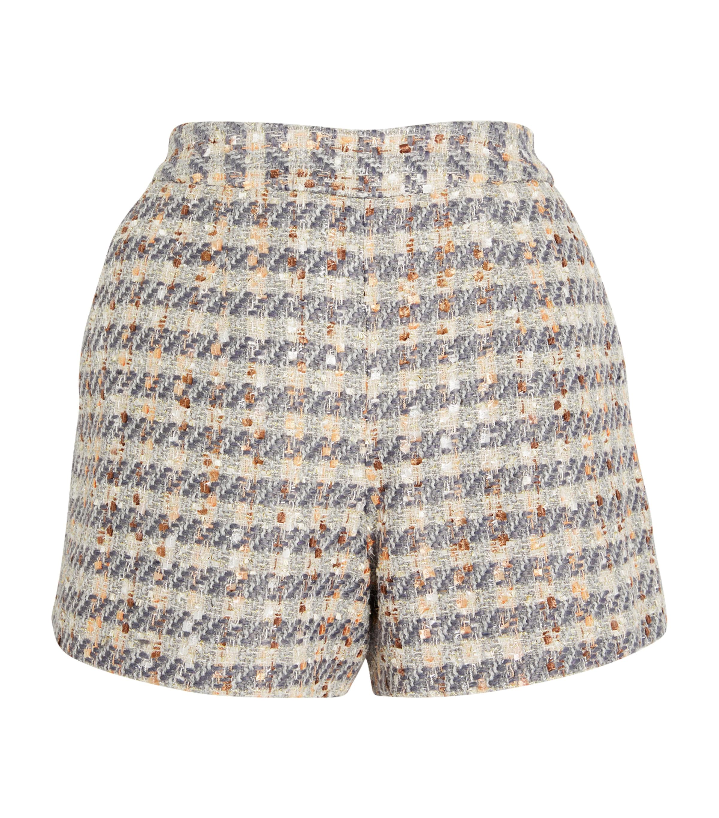 L AGENCE TWEED ASHTON SHORTS 