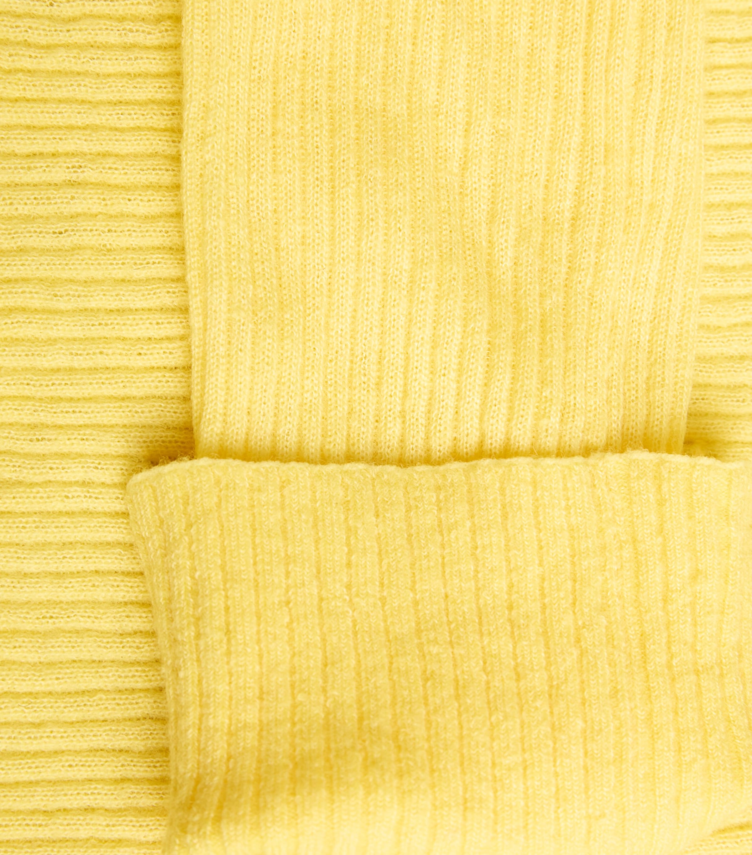 Wool-Alpaca-Blend Ribbed Sweater YELLOW Image 5