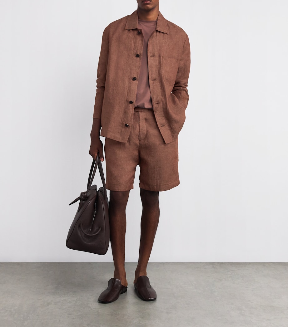 x Harrods Linen Overshirt VICUNA Image 2