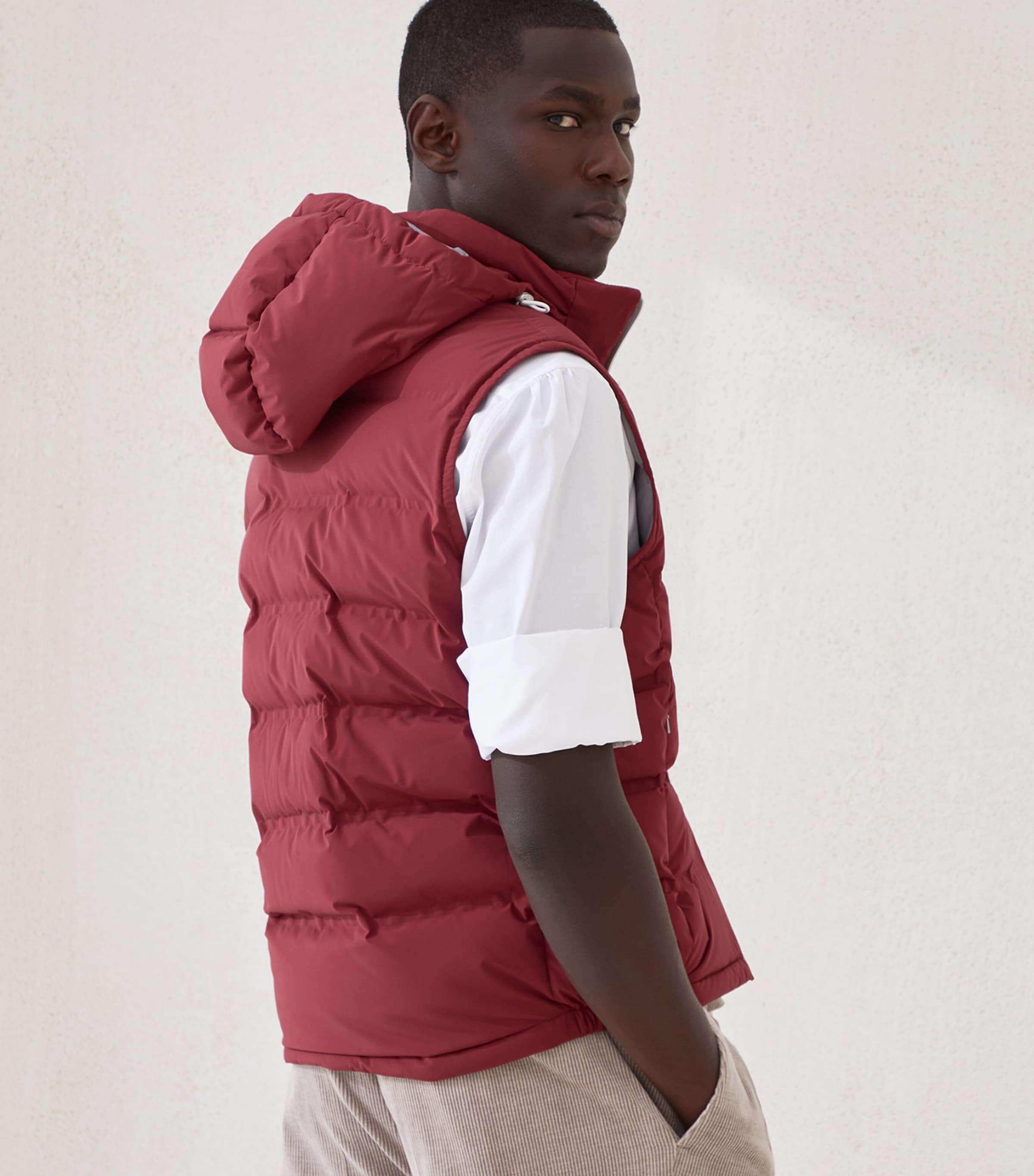 Bonded Taffeta Down Gilet CDK58 Image 6