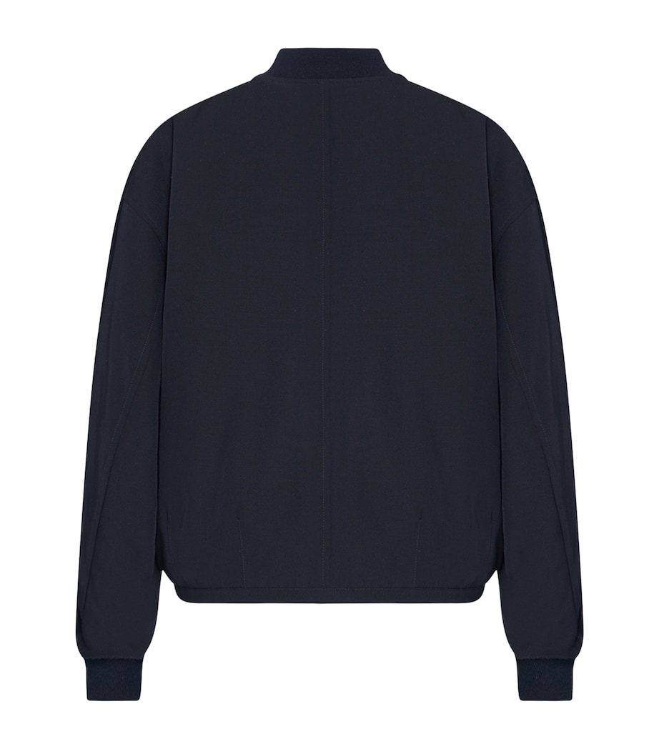 Fenn Wool Bomber Jacket DARK NAVY Image 2