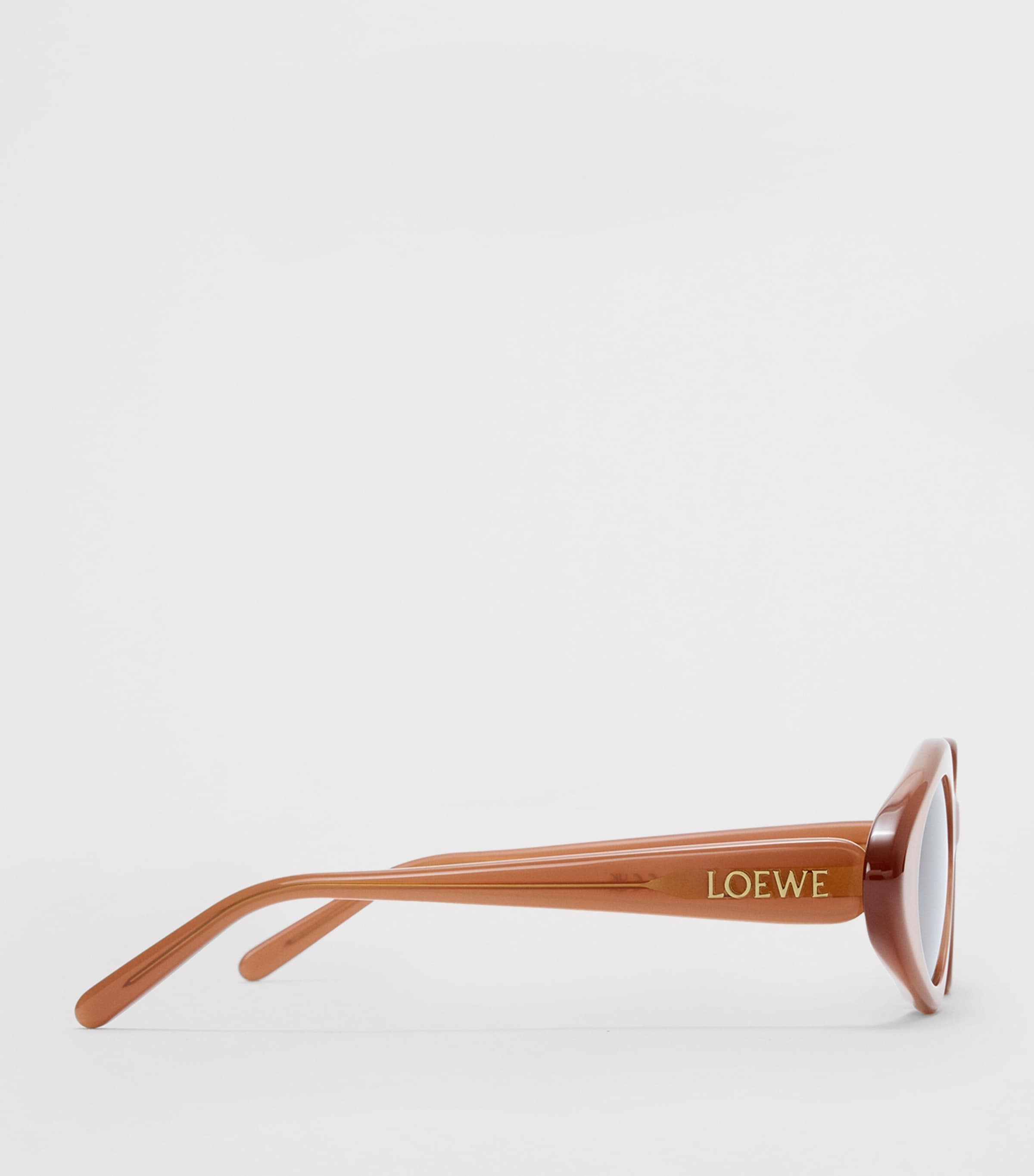 Triangle Slim Sunglasses MILKY CARAMEL Image 3