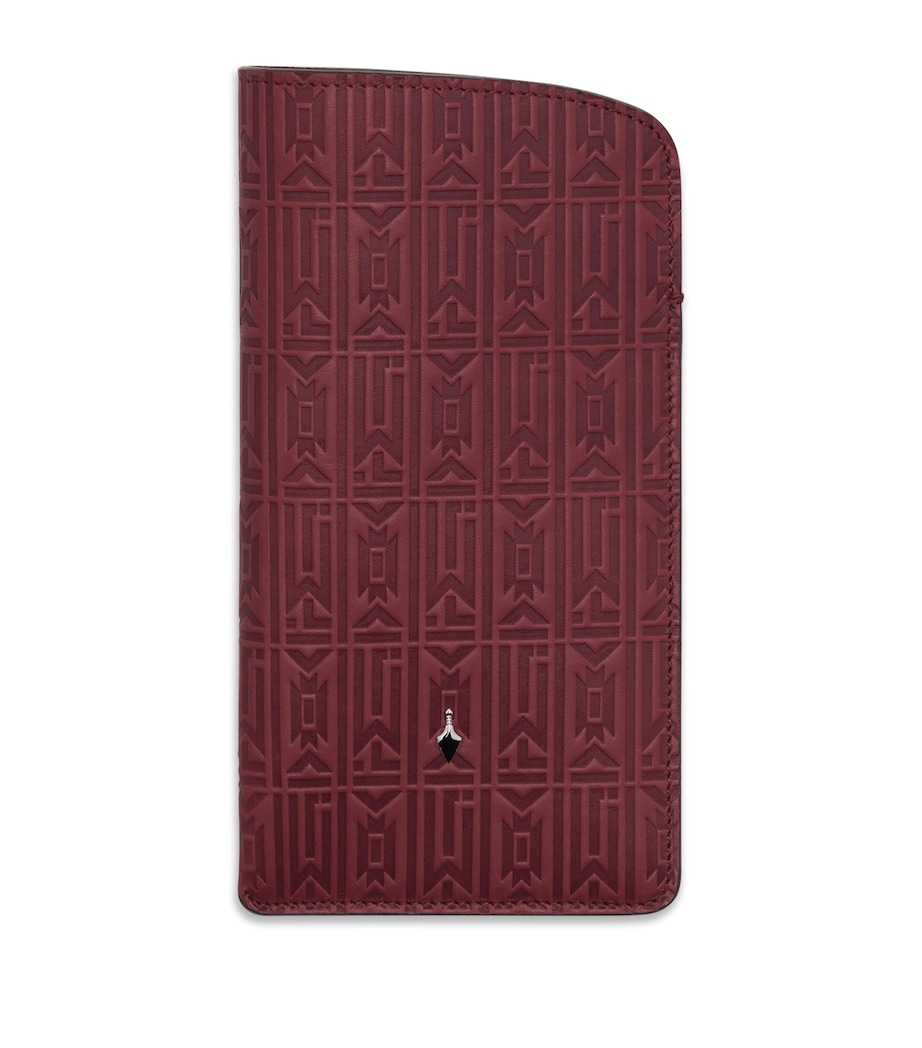 Jacques Marie Mage Leather Circa Sunglasses Slip Case Bordeaux Empire Image 1
