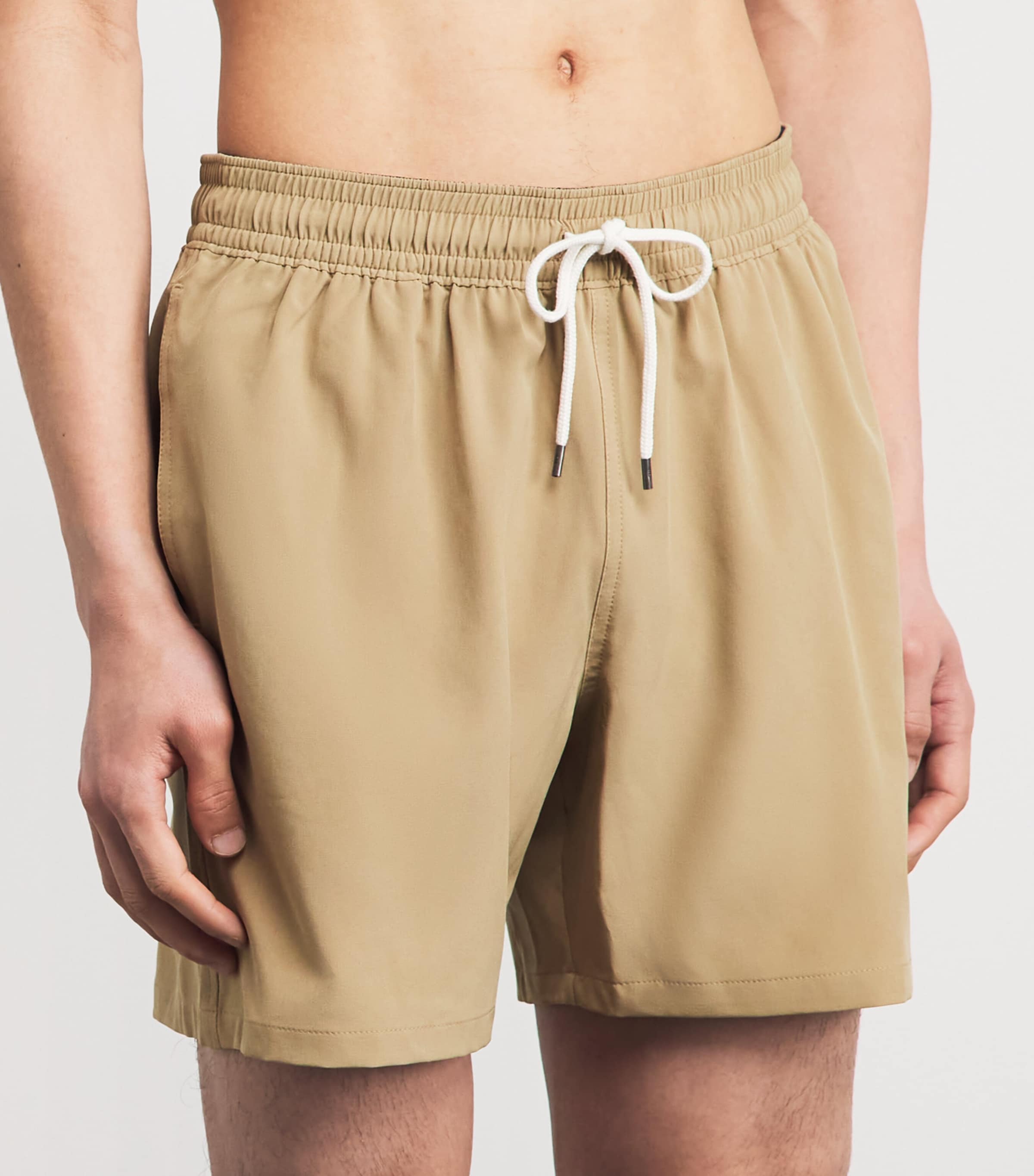 Polo Ralph Lauren Mens Polo Pony Swim Shorts Cafe Tan Image 3