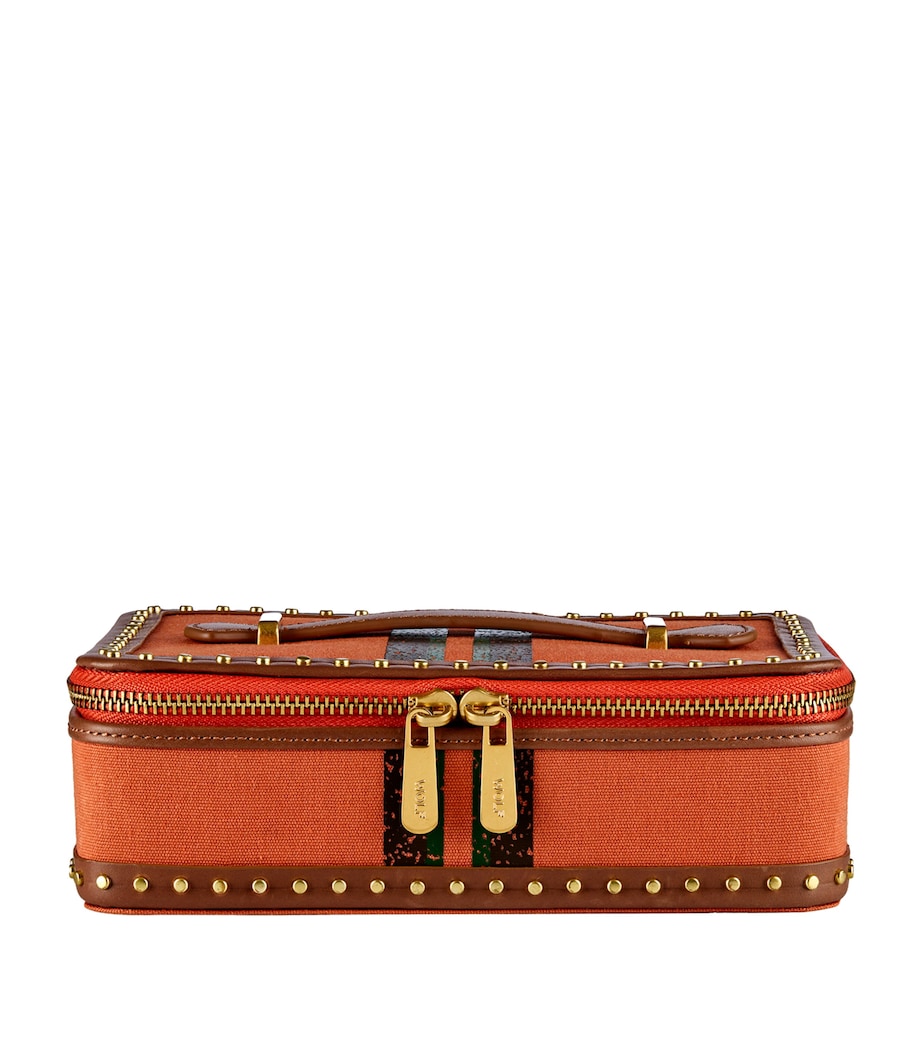 Ida Travel Zip Jewellery Case ORANGE Image 1