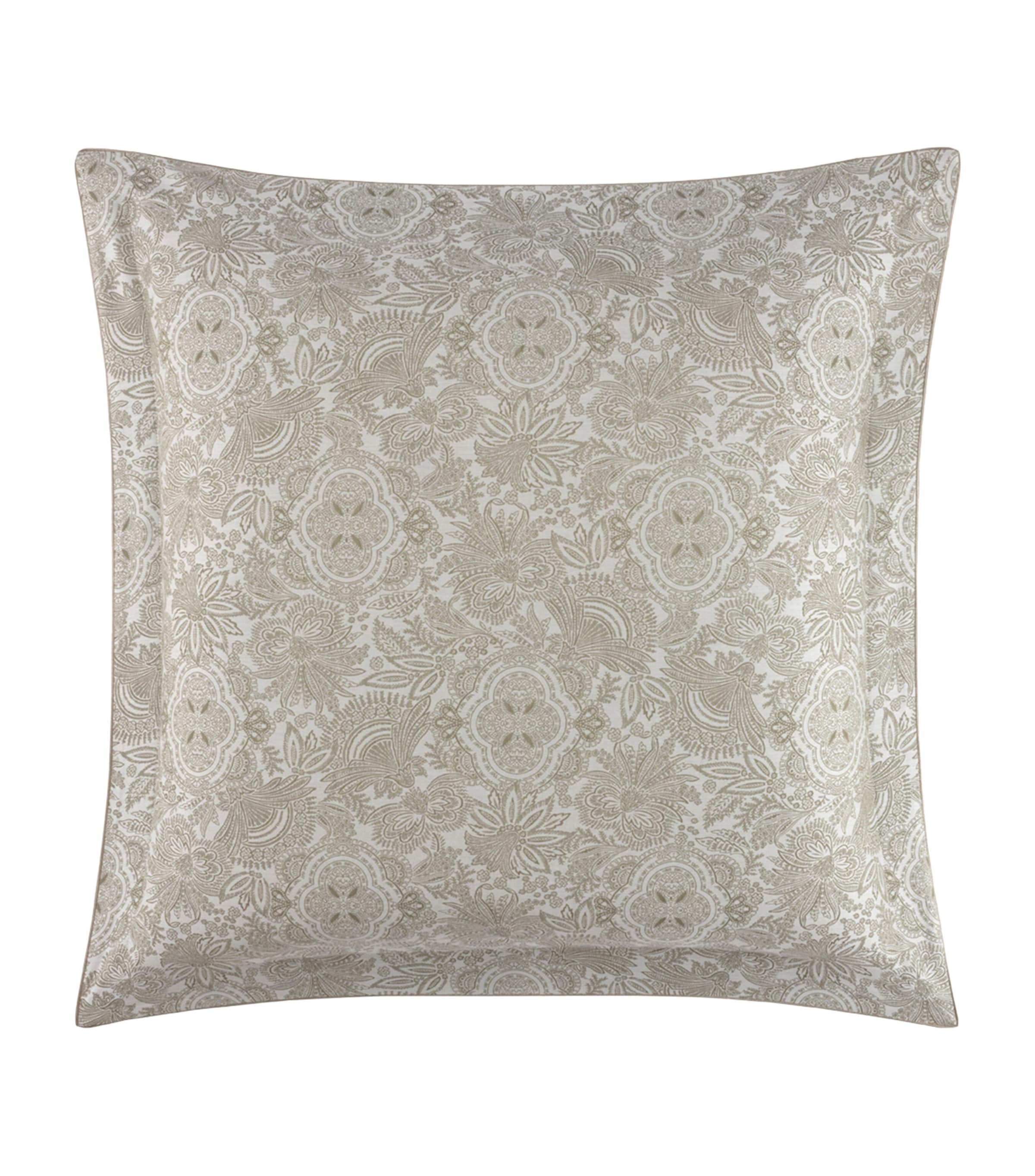 Yves Delorme Jacquard Patio Square Oxford Pillowcase (65cm x 65cm) Multicoloured Image 1