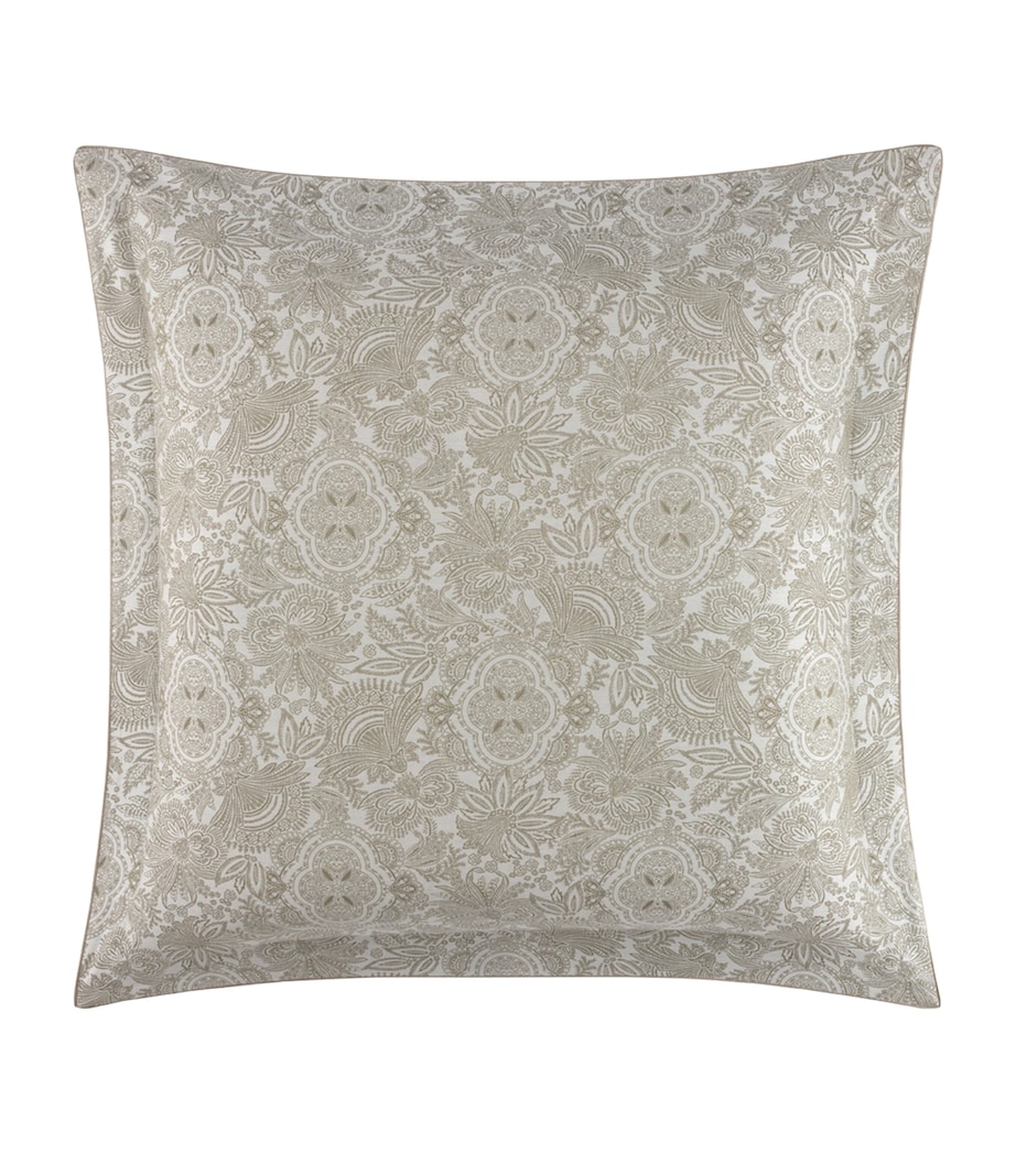 Yves Delorme Jacquard Patio Square Oxford Pillowcase (65cm x 65cm) Multicoloured Image 1