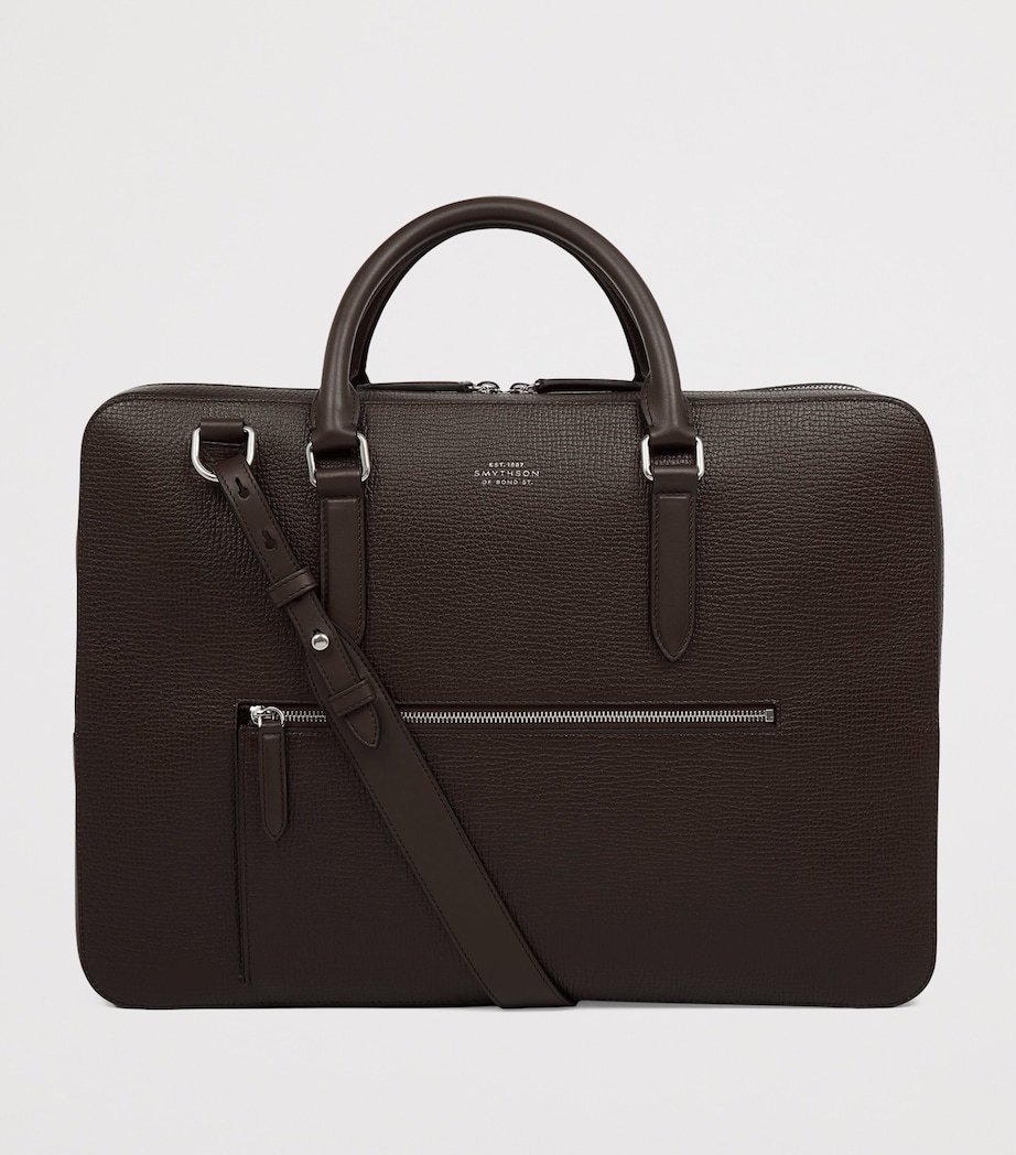 Large Calfskin Ludlow Briefcase D BROWN Image 2
