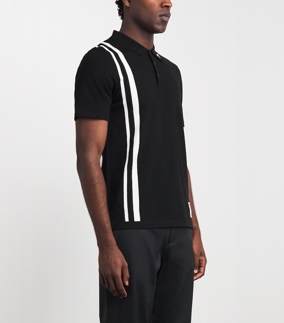 J Lindeberg Mens 30Y Wallis Knit Polo Shirt Black Image 4