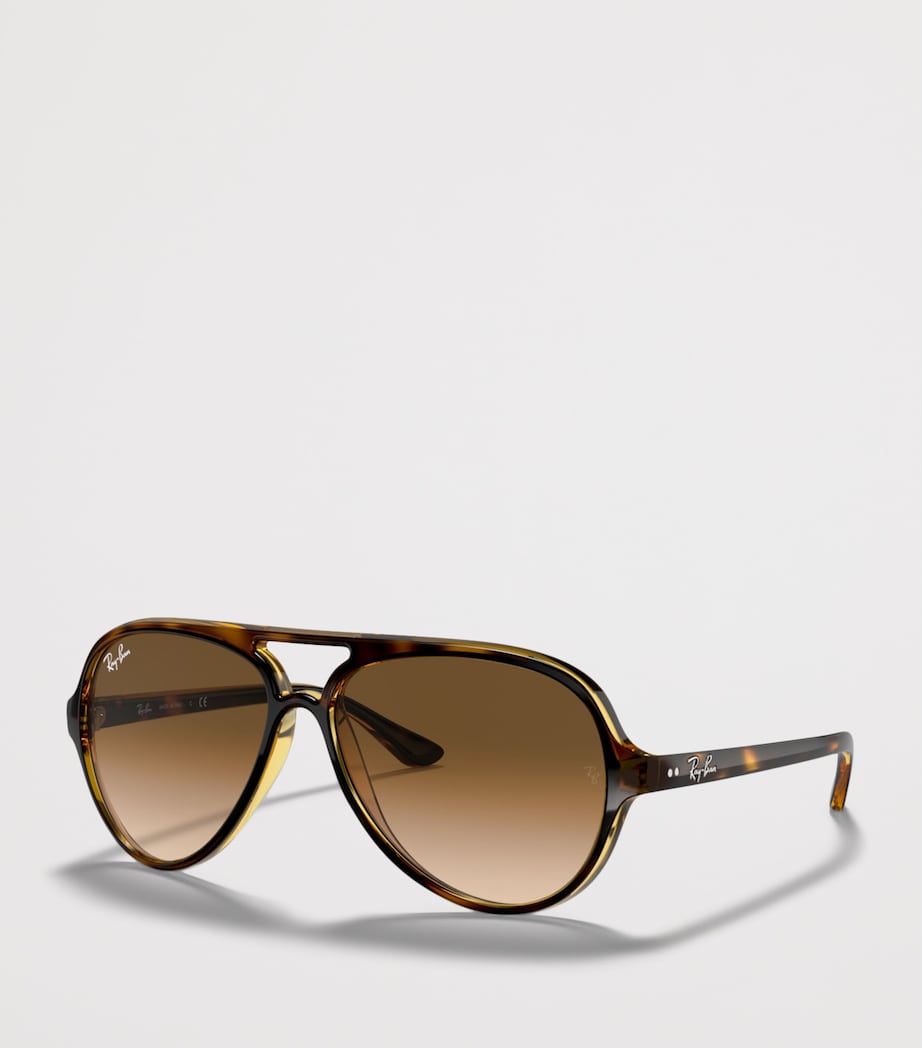 Ray-Ban Tortoiseshell Cats 5000 Classic Pilot Sunglasses Brown Image 2