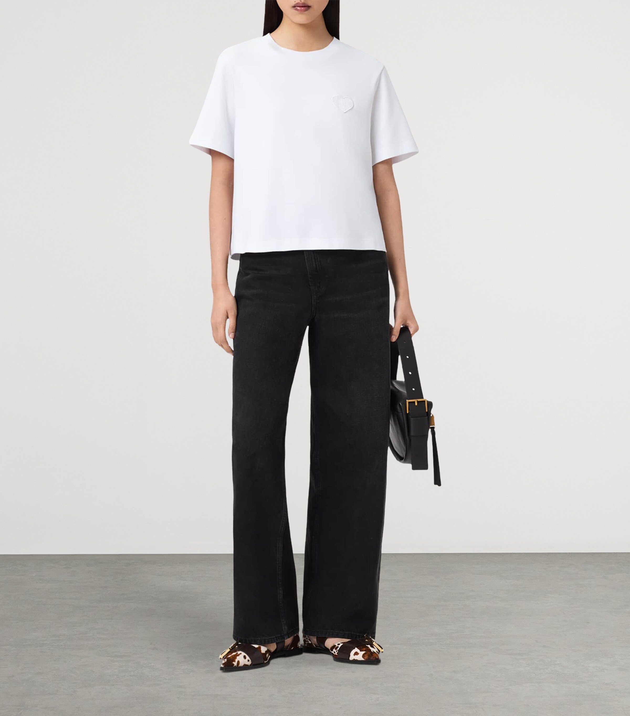 AllSaints Womens Organic Cotton Lover Lisa T-Shirt White Image 6