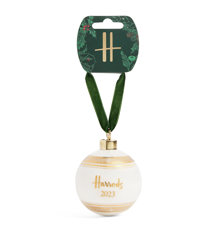 Fine Bone China Christmas Bauble 2023 GOLD Image 1