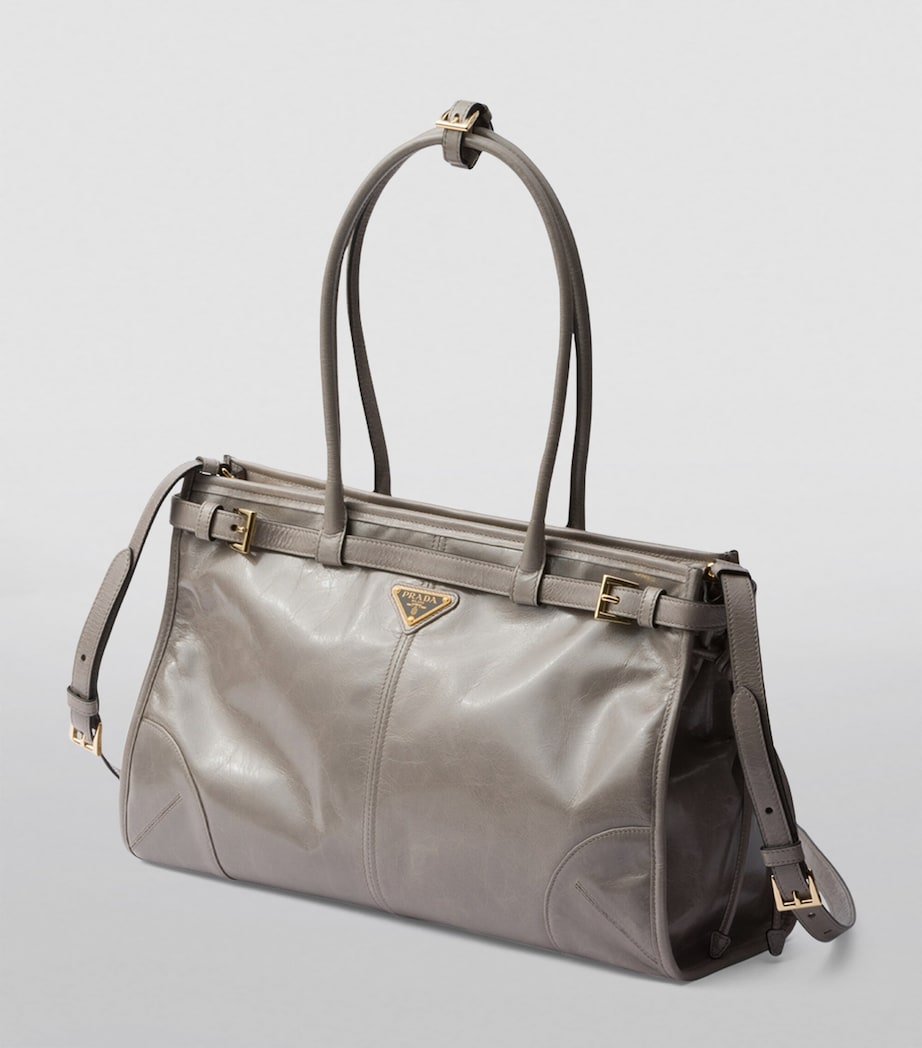 Large Leather Top-Handle Bag F03SF Image 2