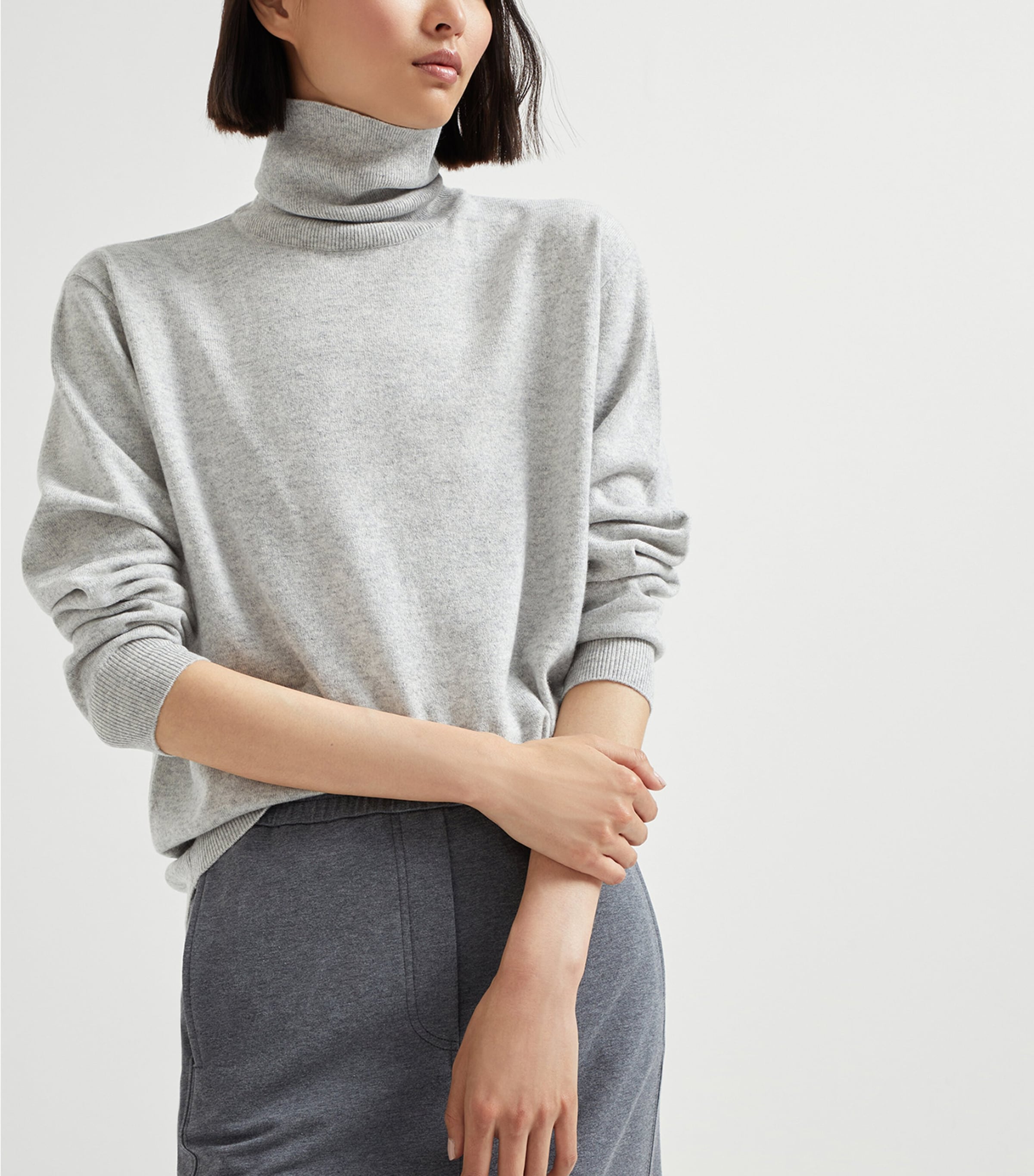 Brunello Cucinelli Womens Cashmere High-Neck Sweater Image 5