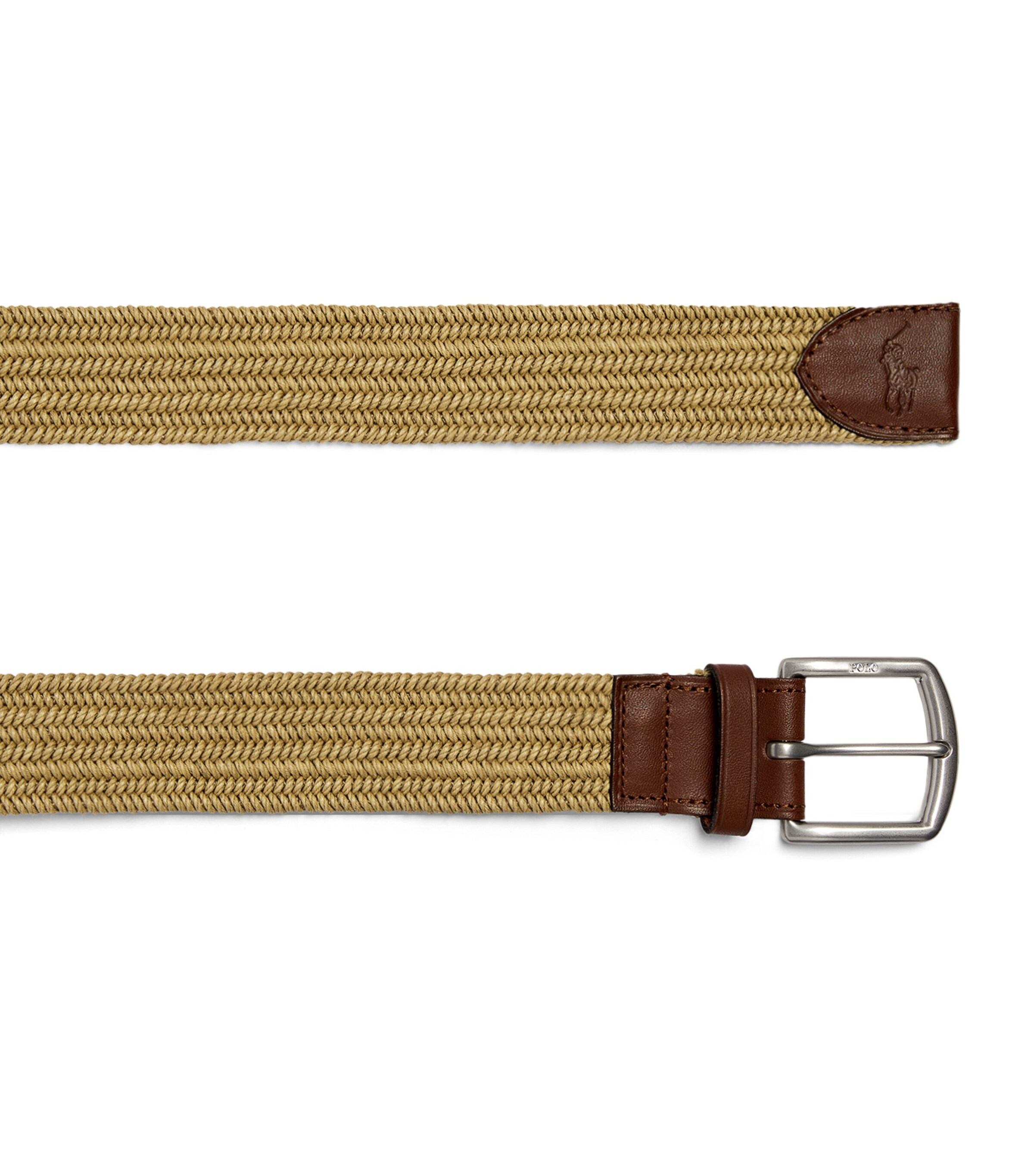 Polo Ralph Lauren Canvas Braided Belt Brown Image 3