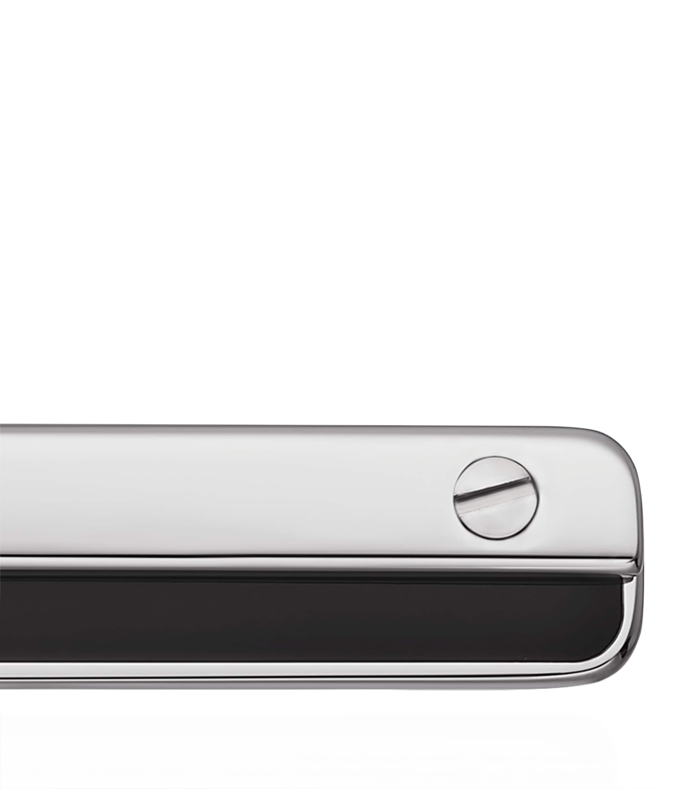 Cartier Silver Stainless Steel Santos de Cartier Tie Clip | Harrods UK