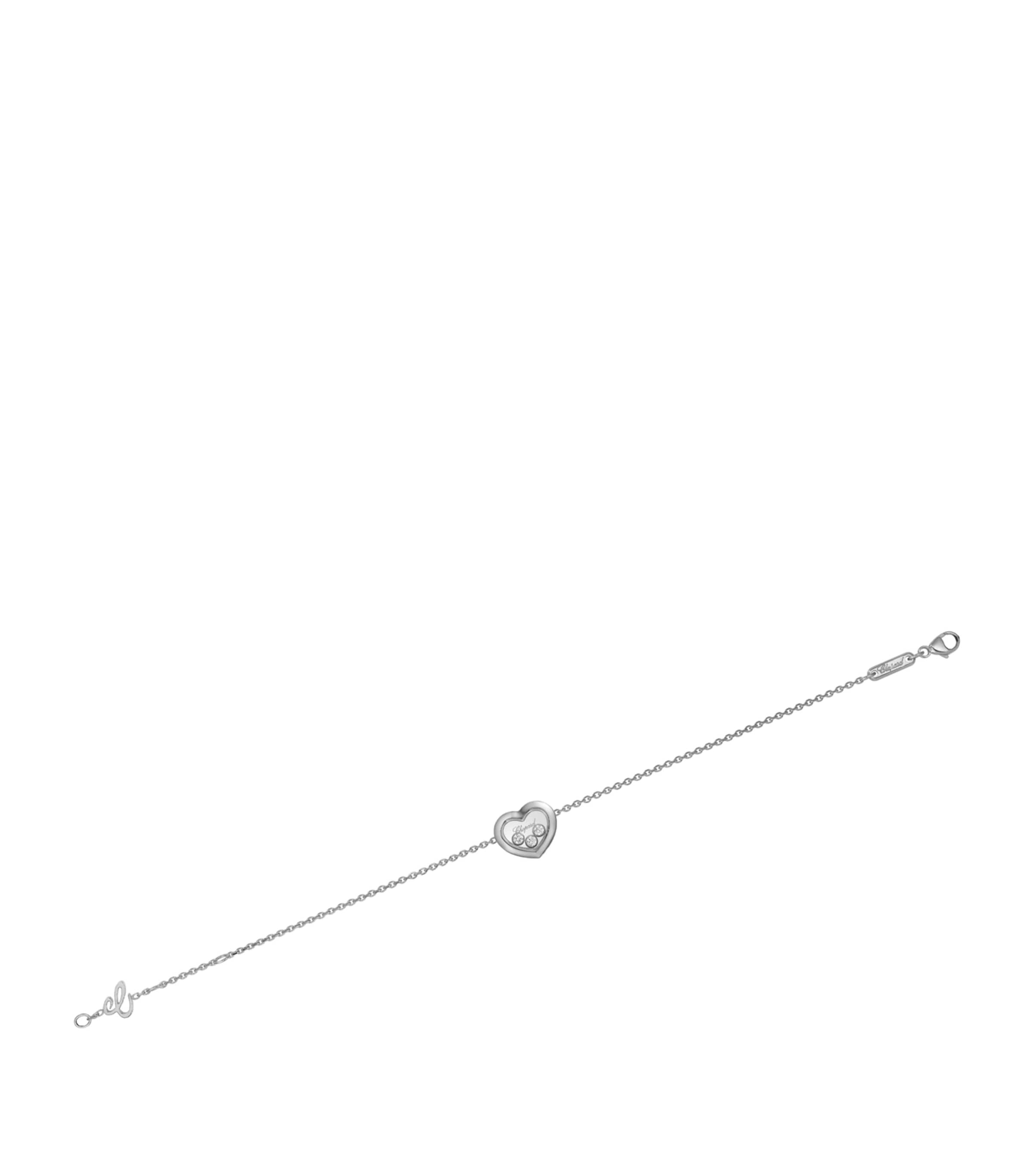 Happy Diamonds Icons Heart Bracelet 18K WHITE GOLD Image 3