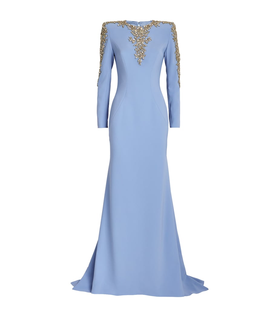 Crepe Embellished Sabi Gown SALT WATER 1097 Image 1