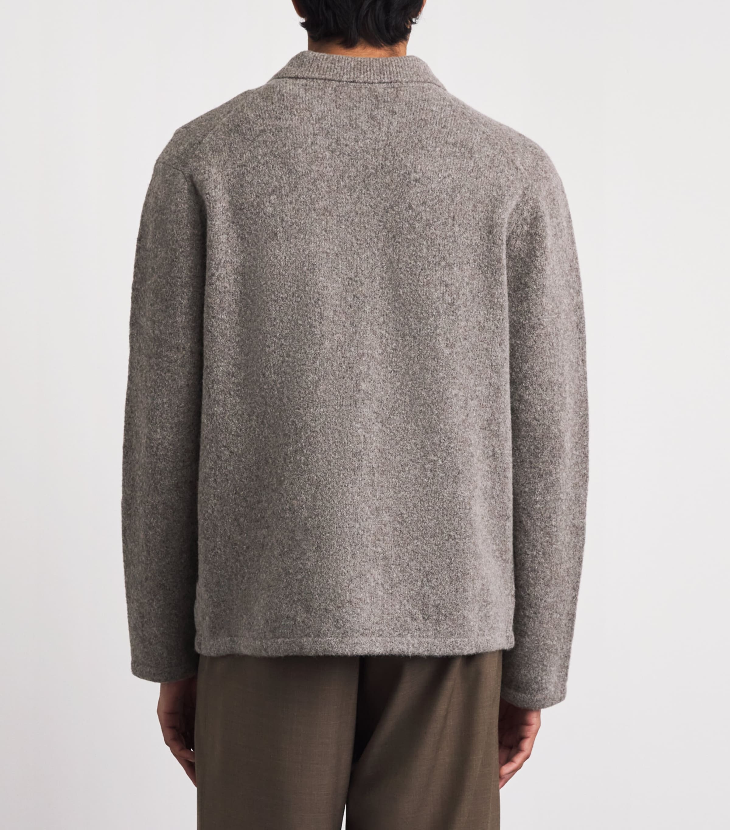 NN07 Mens Wool-Blend Jonas Cardigan Mable Husk Image 5