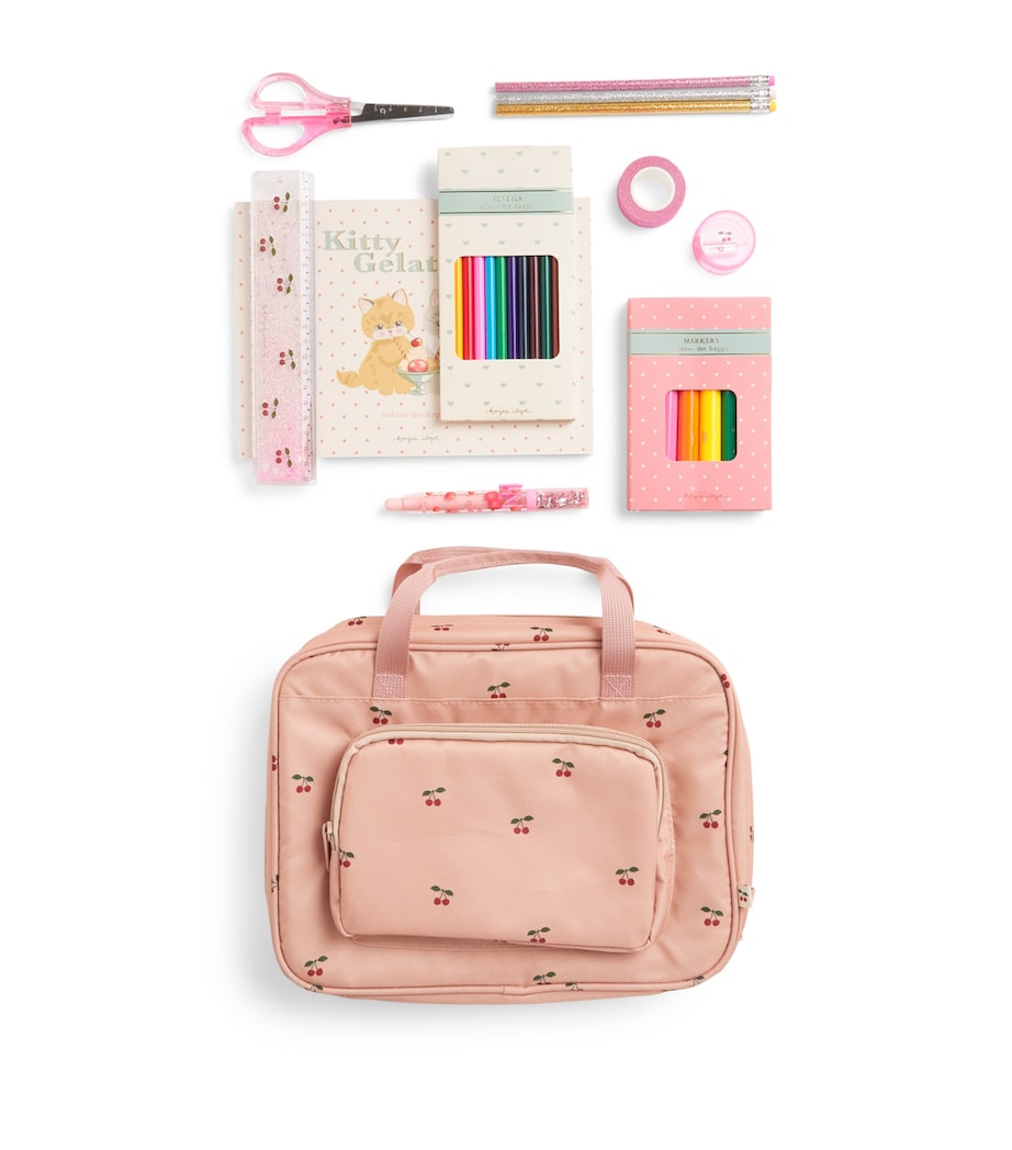 KONGES SLOJD Cherry Print Toy Holiday Essentials Bag Image 1