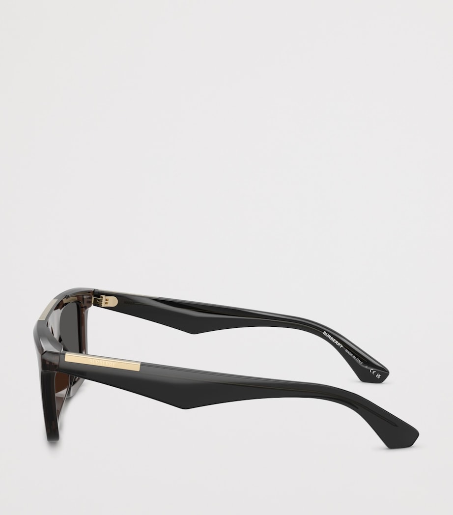 Burberry Injected BE4451U Rectangle Sunglasses Grey Image 3