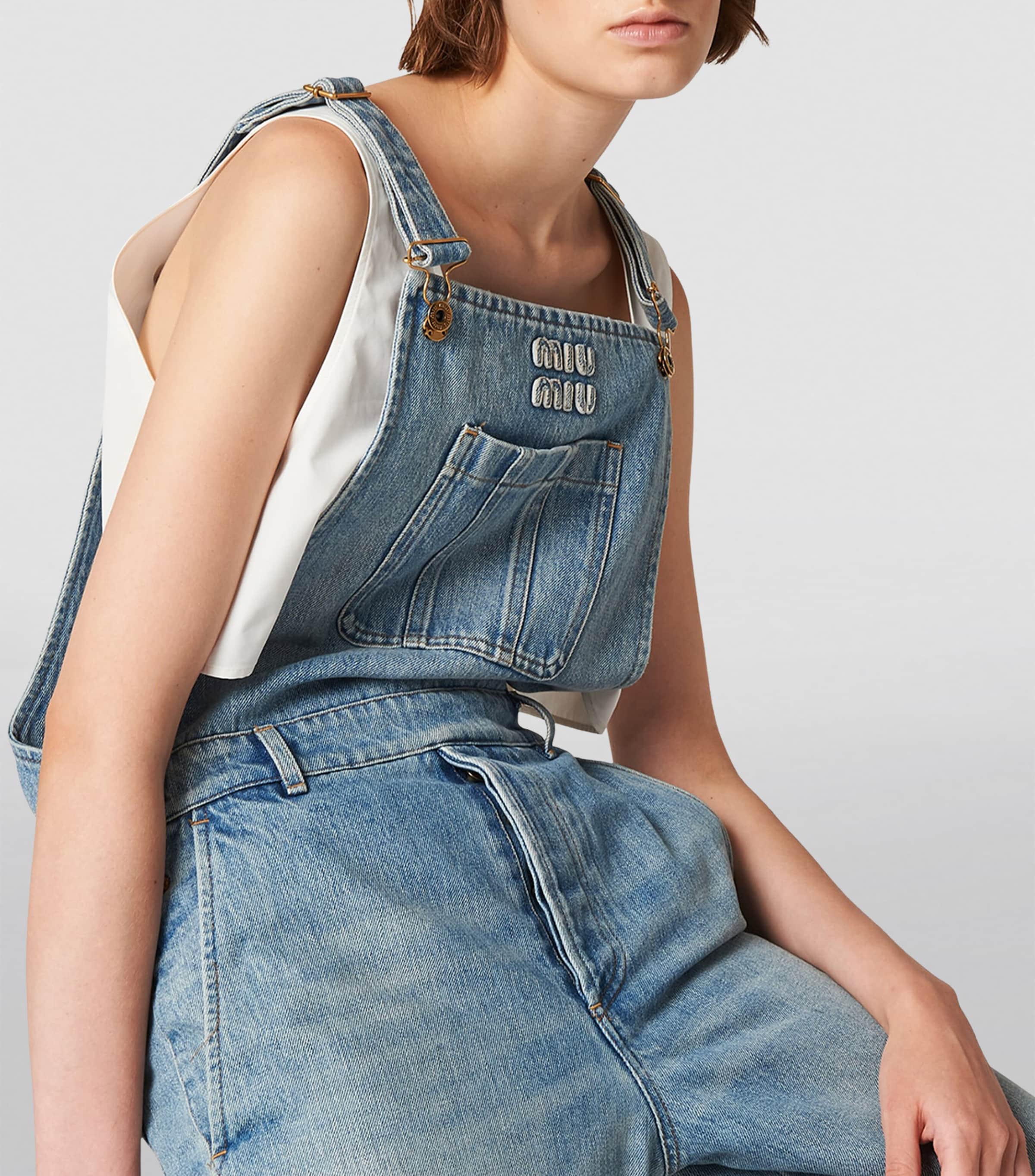 Overalls Trf Dress DENIM TRF MIDI DRESS Navy Blue ZARA South Africa