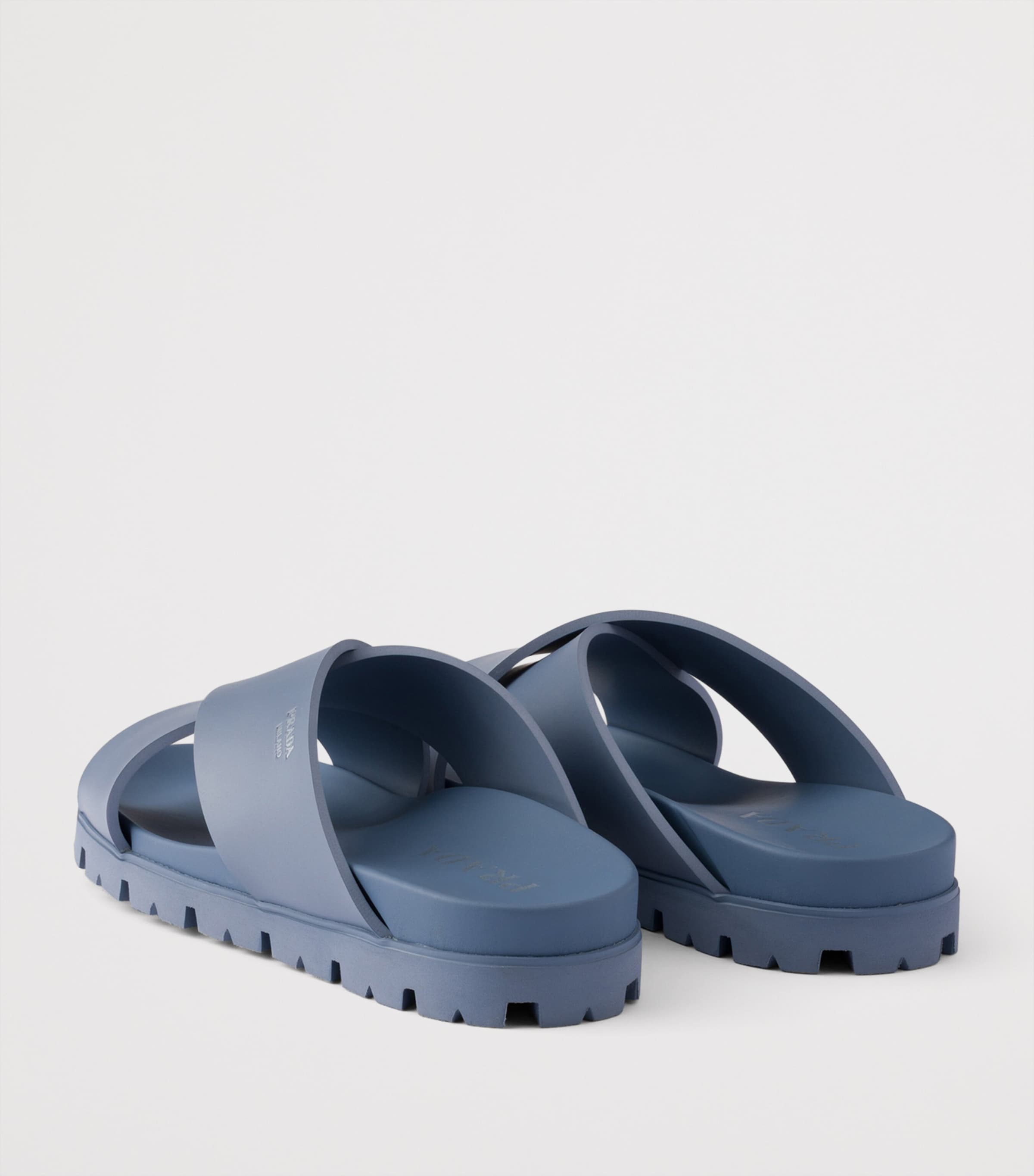 Prada Crossover Sandals Blue Image 5