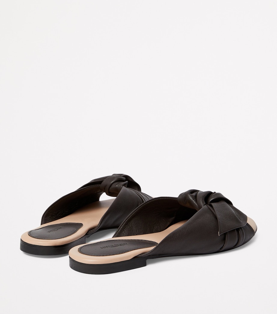 Leather Nave Slides BROWN Image 4