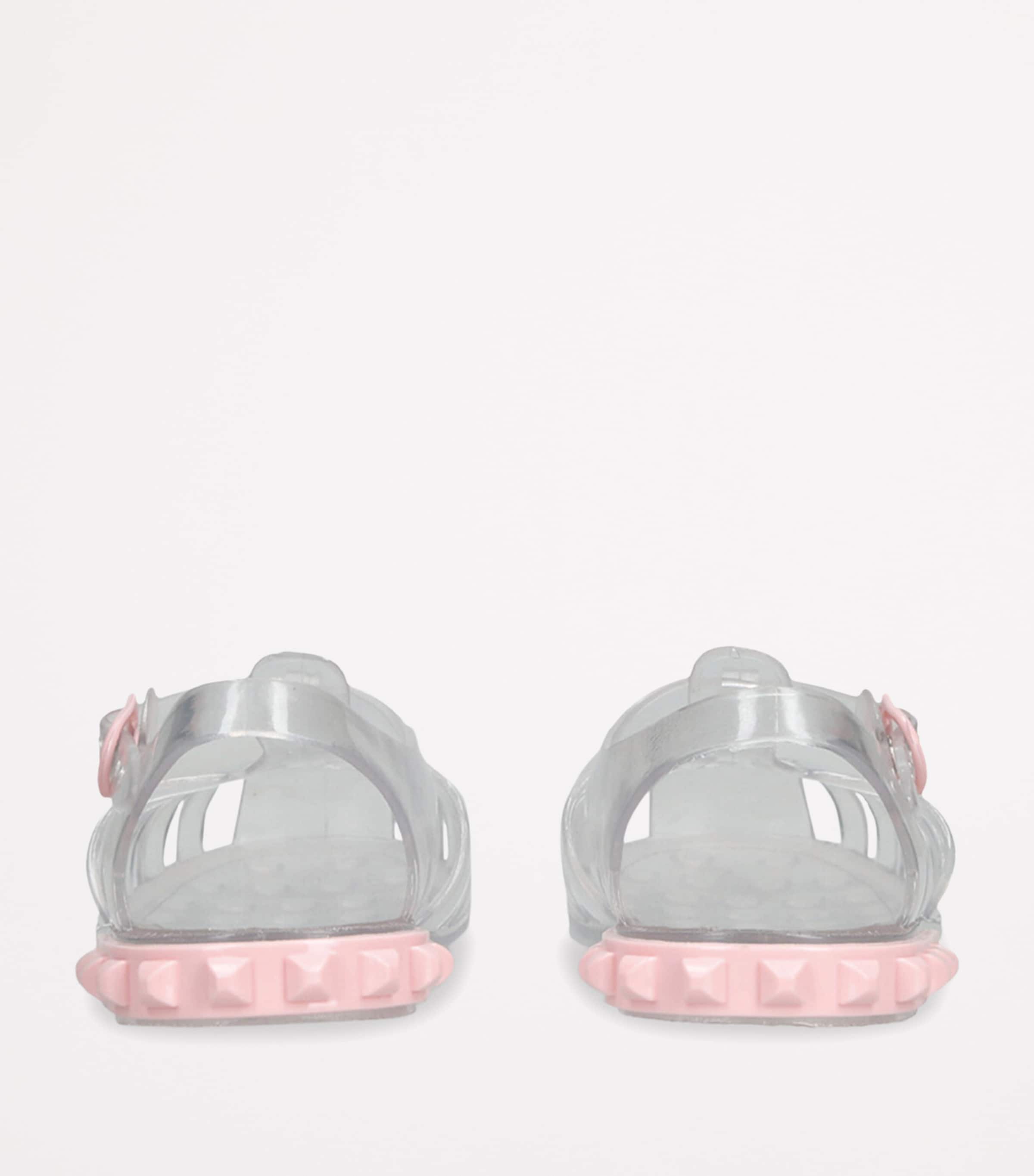 Carmen Sol Jelly Tommy Slides Grey/other Image 2