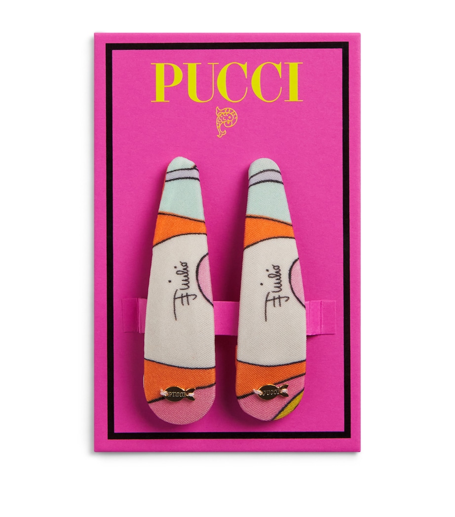 PUCCI Printed Hair Clips (Set of 2) Image 1