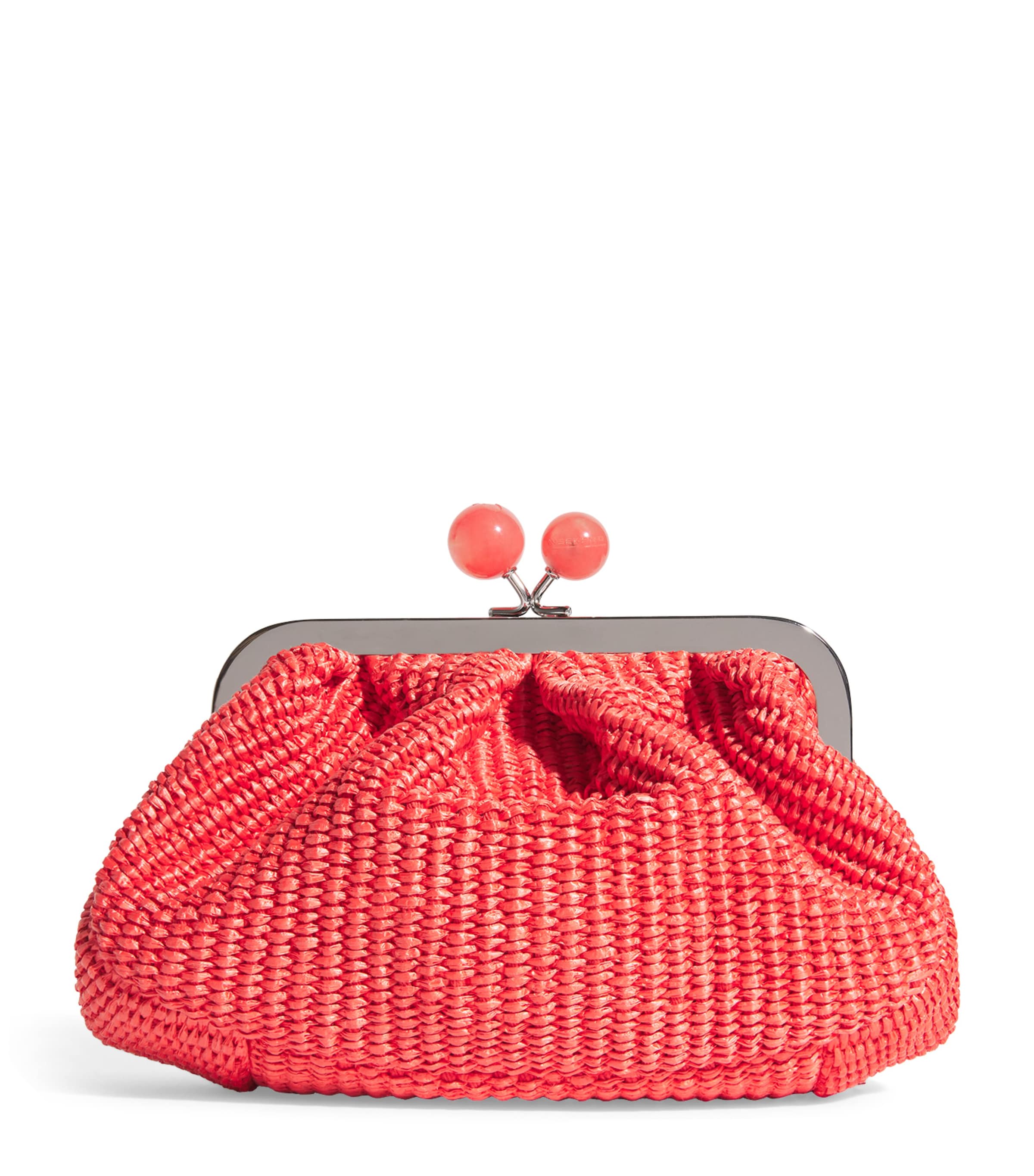 WEEKEND MAX MARA SMALL RAFFIA-EFFECT PASTICCINO BAG