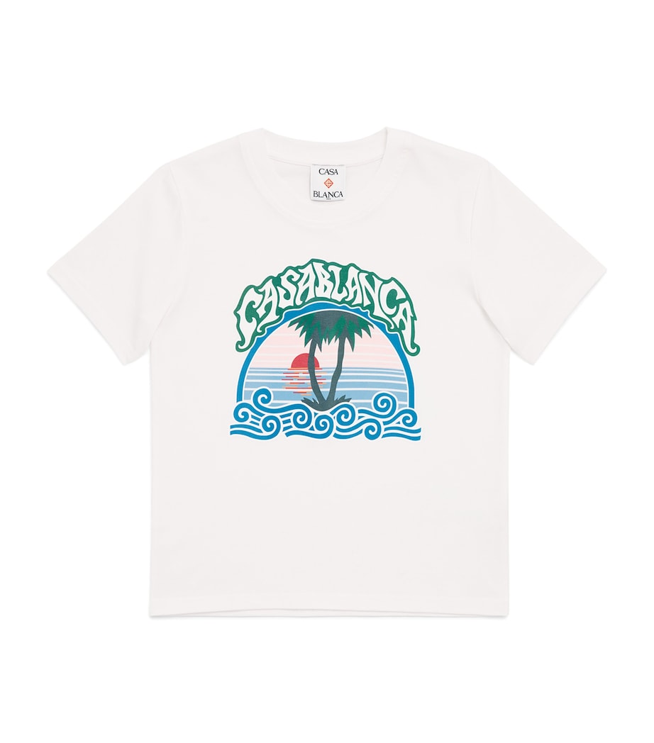 Casablanca Kids Palm Tree T-Shirt (3-14 Years) Palm Tree Emblem Image 1