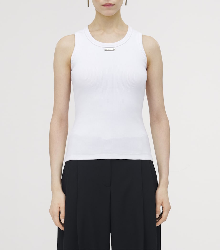 Cotton Logo-Plaque Tank Top 9000 Image 4