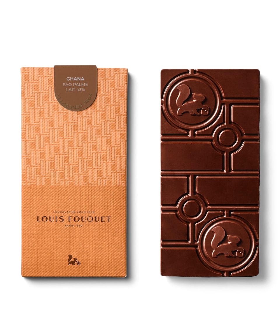 Louis Fouquet Grands Crus Ghana Dark Chocolate Bar (80g) Brown
