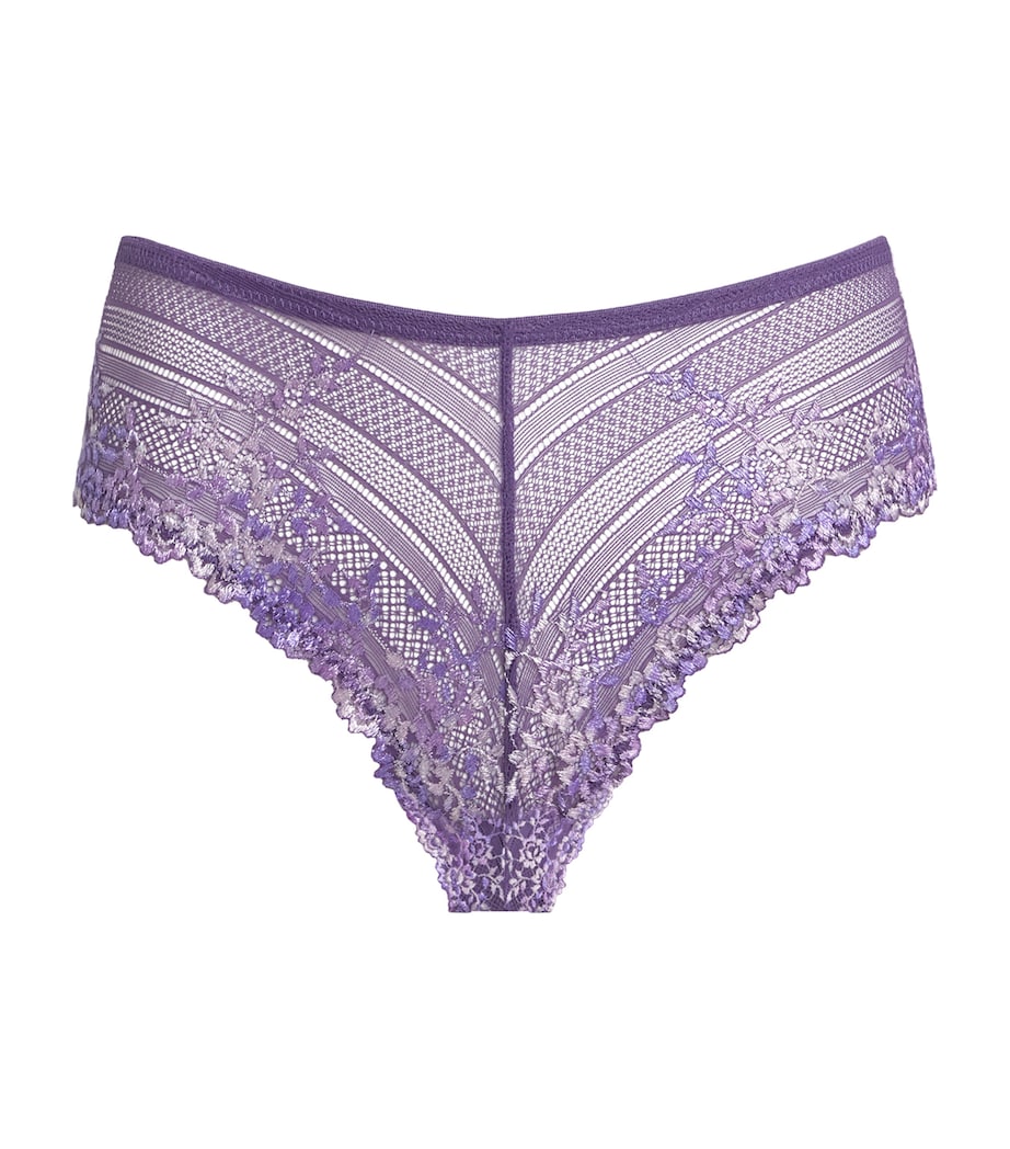 Embrace Lace Tanga Briefs 546 GRAPE COMPT Image 1