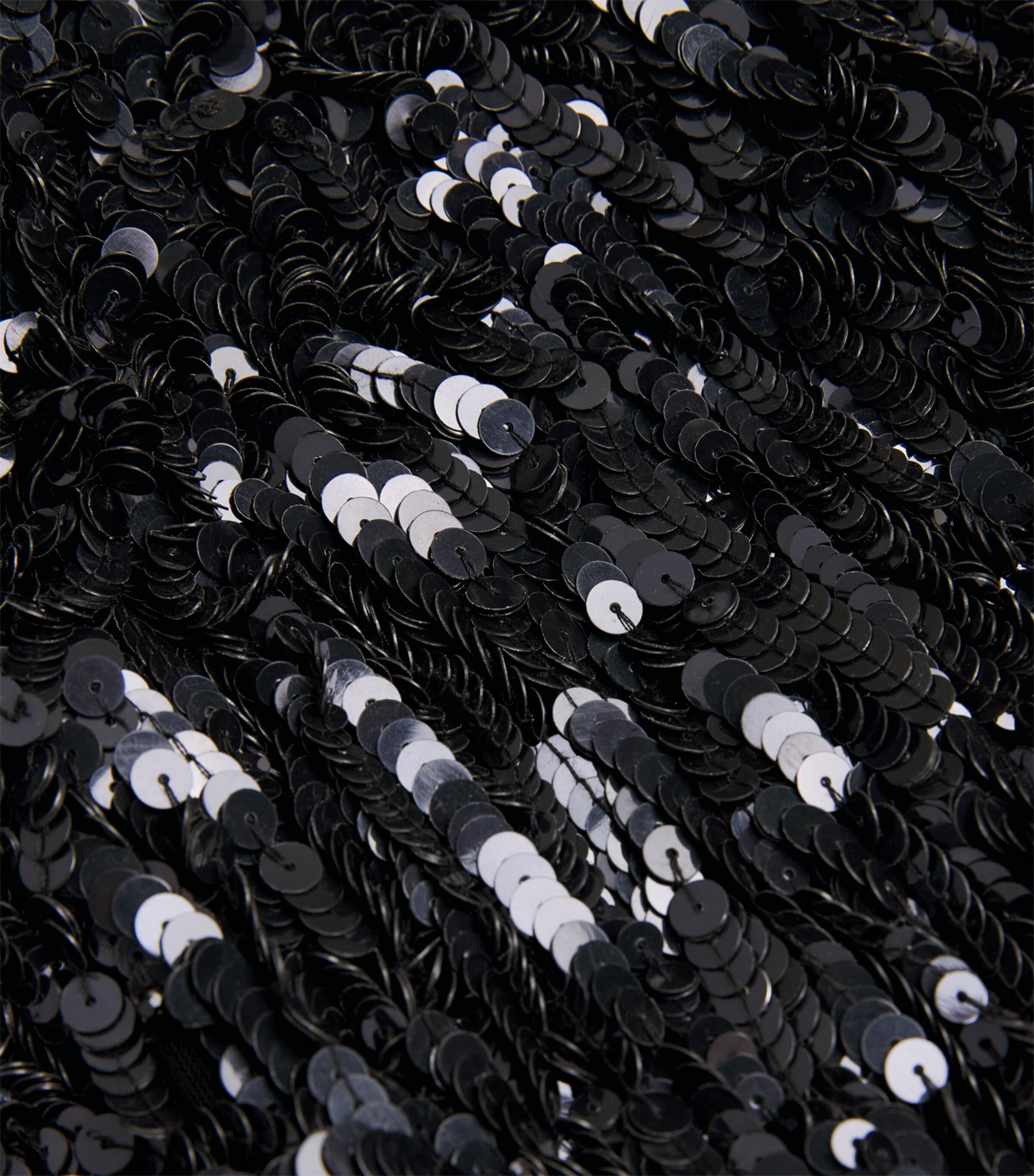 Sequin-Embellished Midi Skirt 001 BLACK Image 5