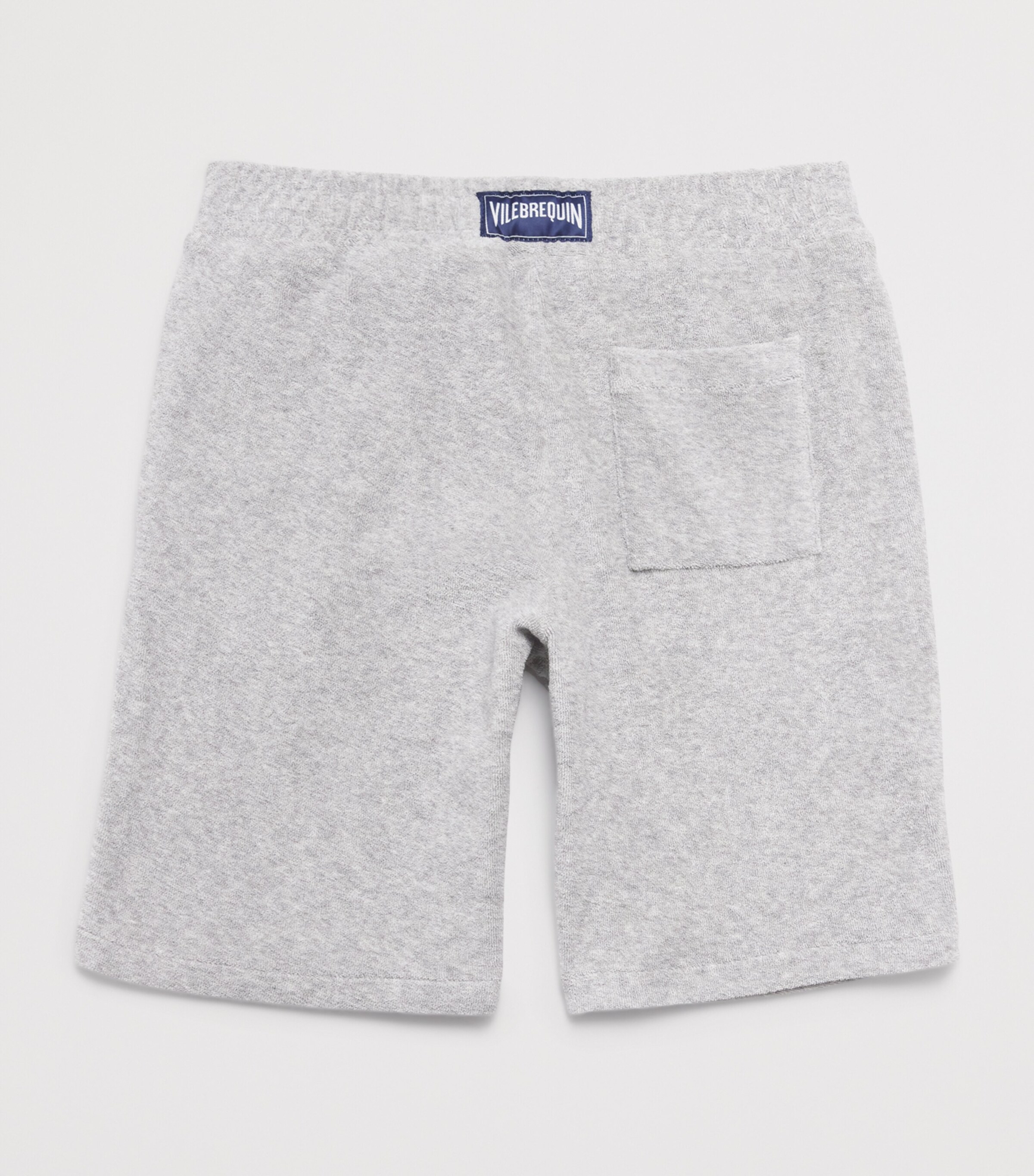 Cotton Towelling Embroidered Shorts (2-14 Years) 921GRIS CHINE Image 2