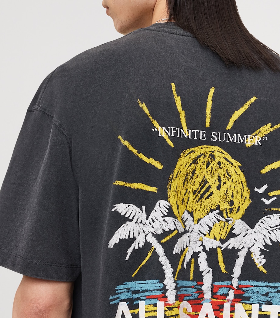 Organic Cotton Cove Logo T-Shirt WASHED BLACK Image 7