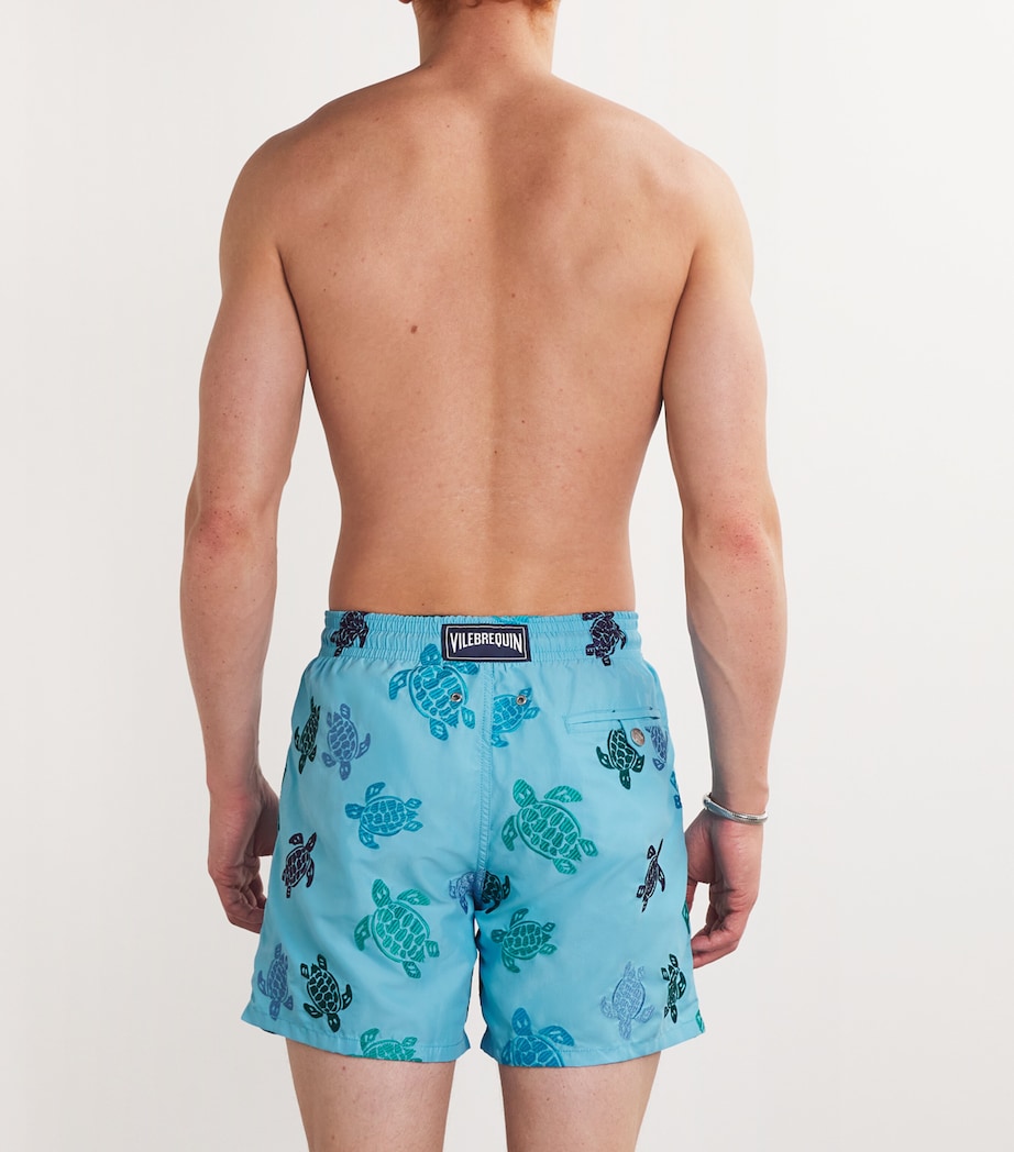 Turtle Embroidered Mistral Swim Shorts 600 SANTORIN Image 3