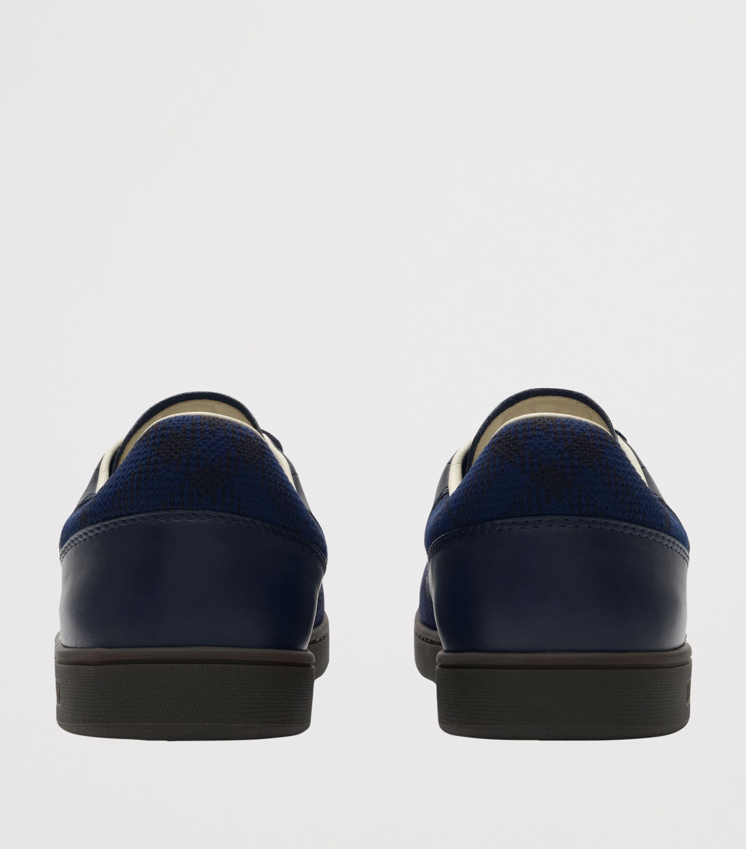 Burberry Leather-Suede Set Sneakers Midnightnocturneblu Image 3
