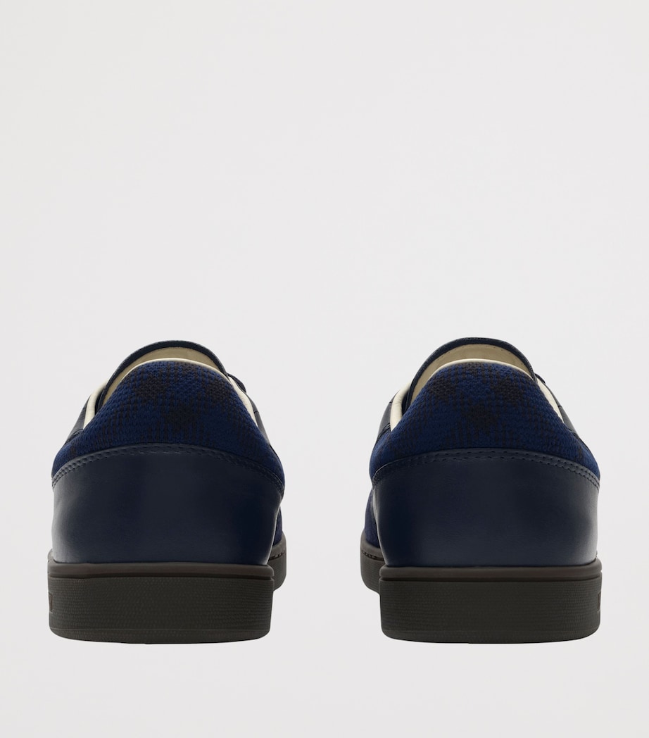 Burberry Leather-Suede Set Sneakers Midnightnocturneblu Image 3