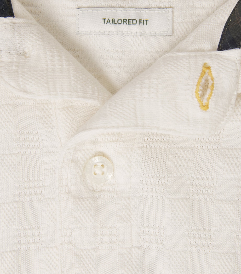 Barbour Mens Faversham Polo Shirt Whisper White Image 6