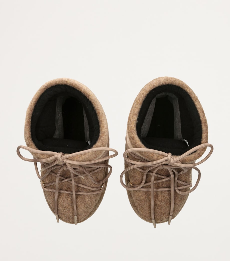 Felt Icon Low Ankle Boots BEIGE Image 4